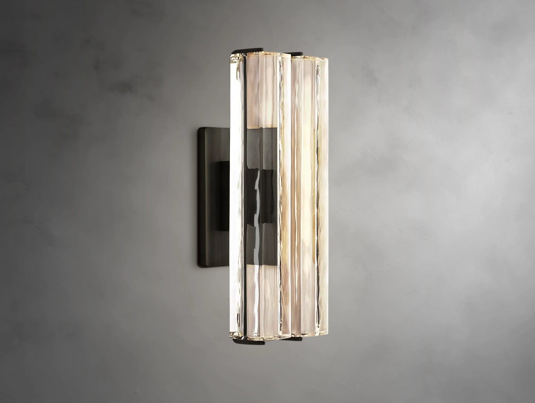 Vertical Crystal Double Sconce