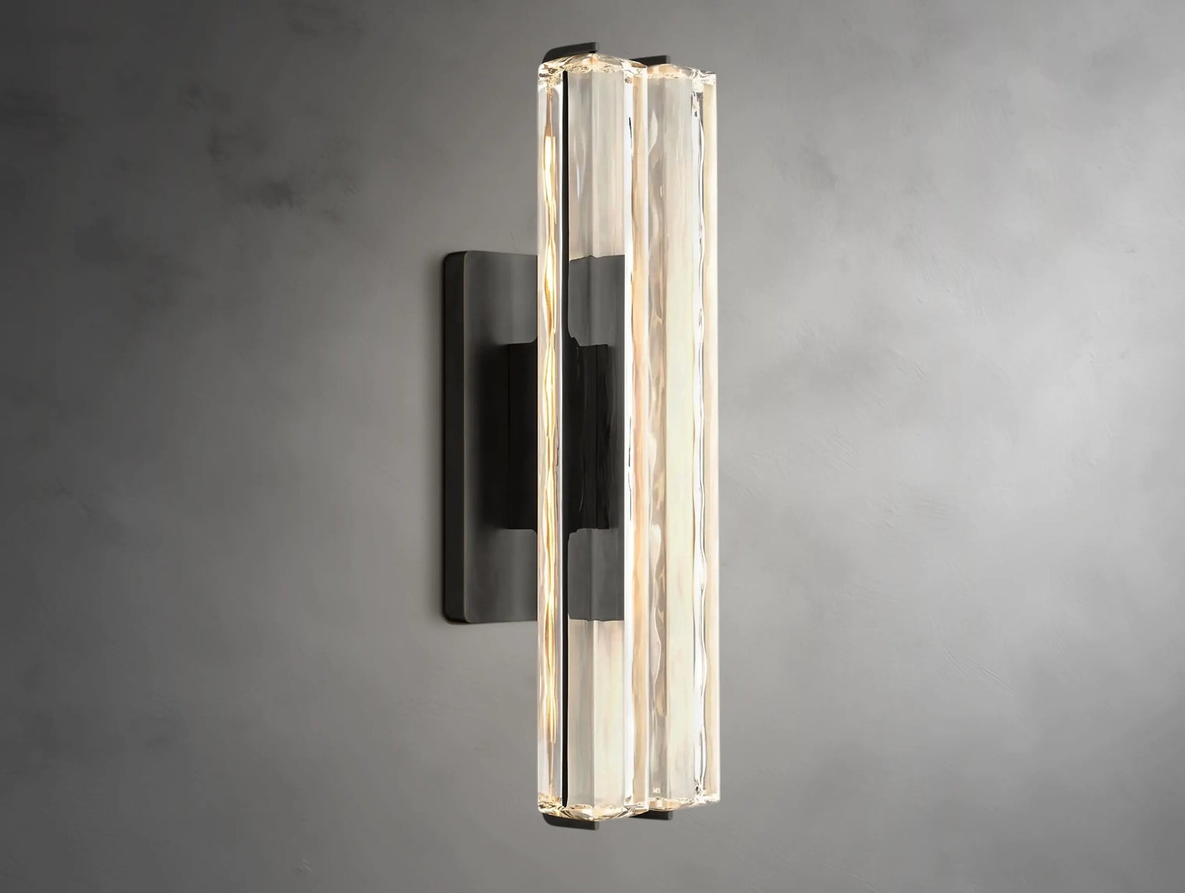 Vertical Crystal Double Sconce