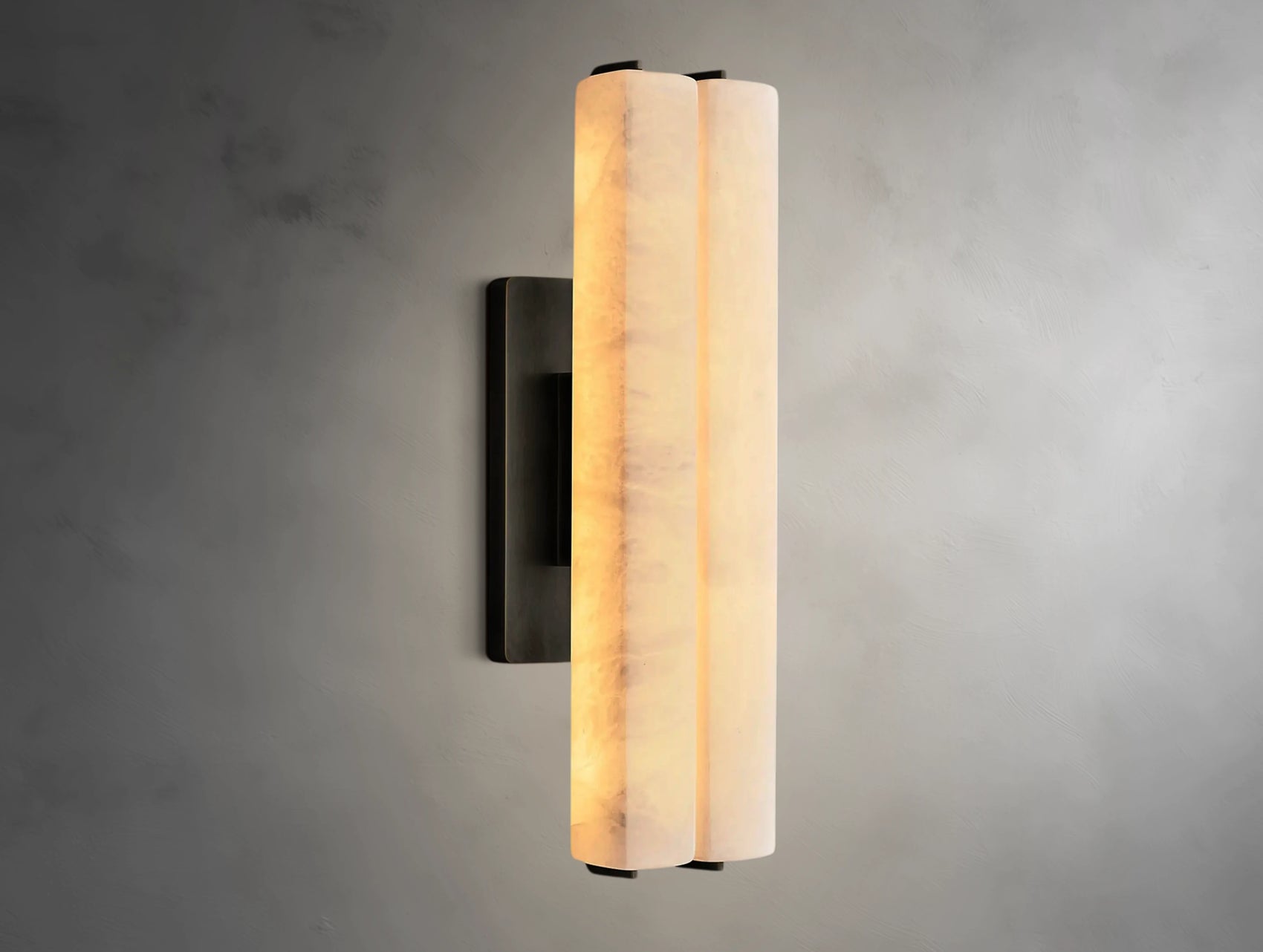 Virel Alabaster Double Sconce
