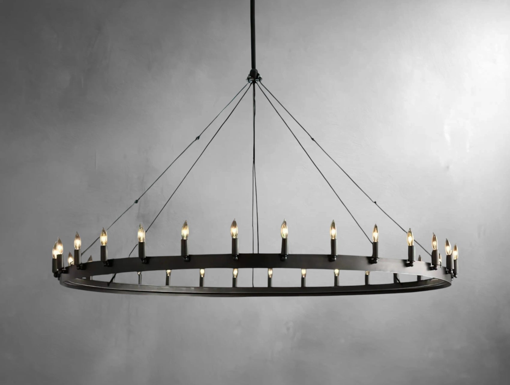 Kemion Vintage Filament Round Chandelier