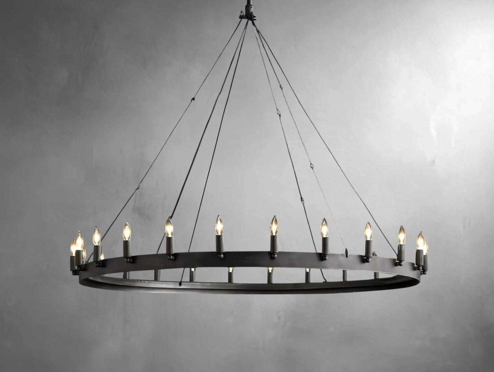 Kemion Vintage Filament Round Chandelier