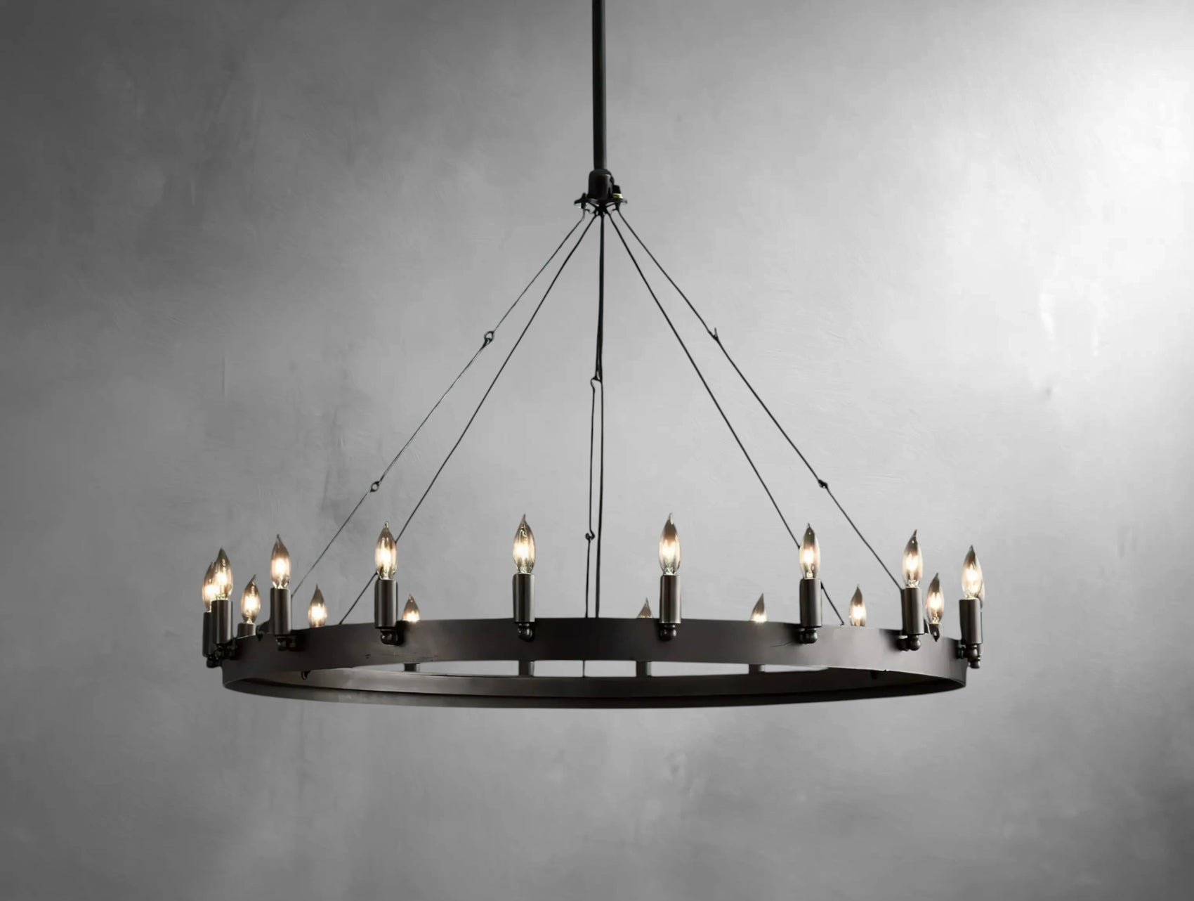 Kemion Vintage Filament Round Chandelier