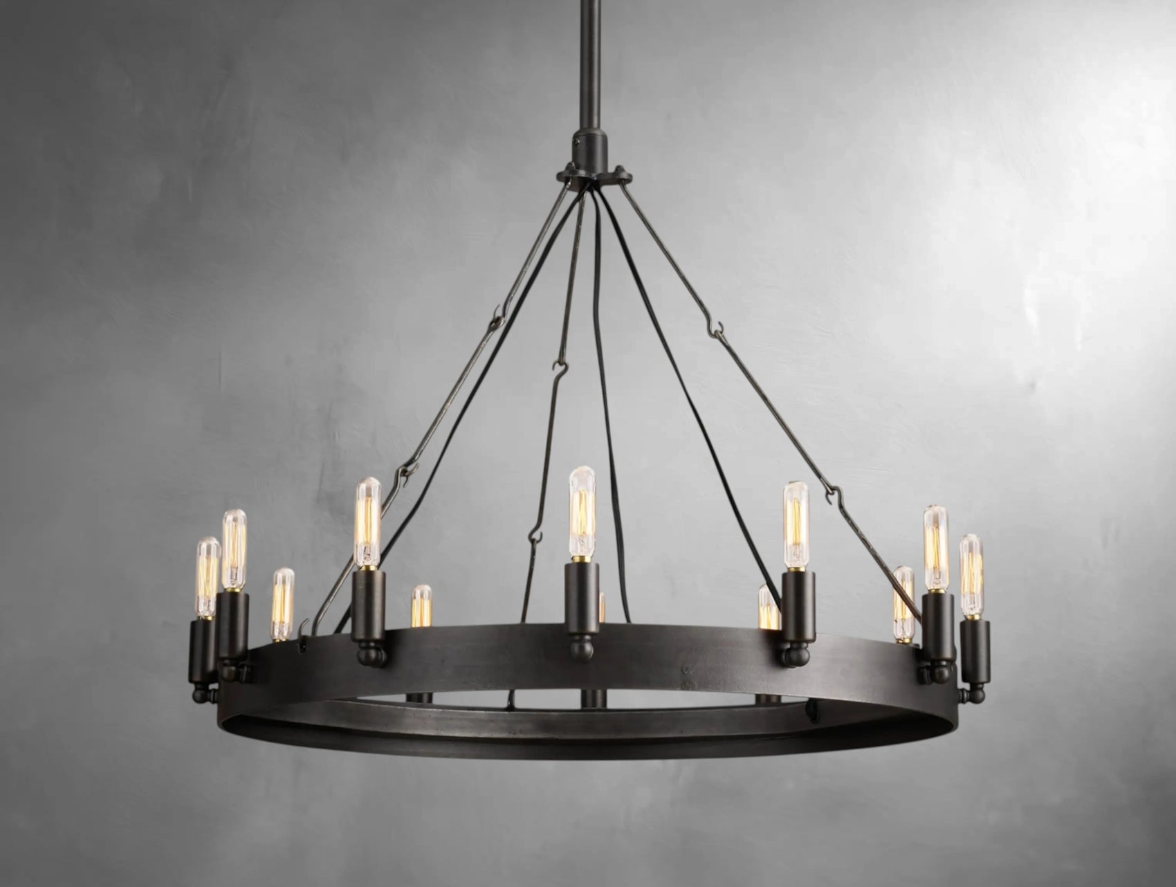 Kemion Vintage Filament Round Chandelier