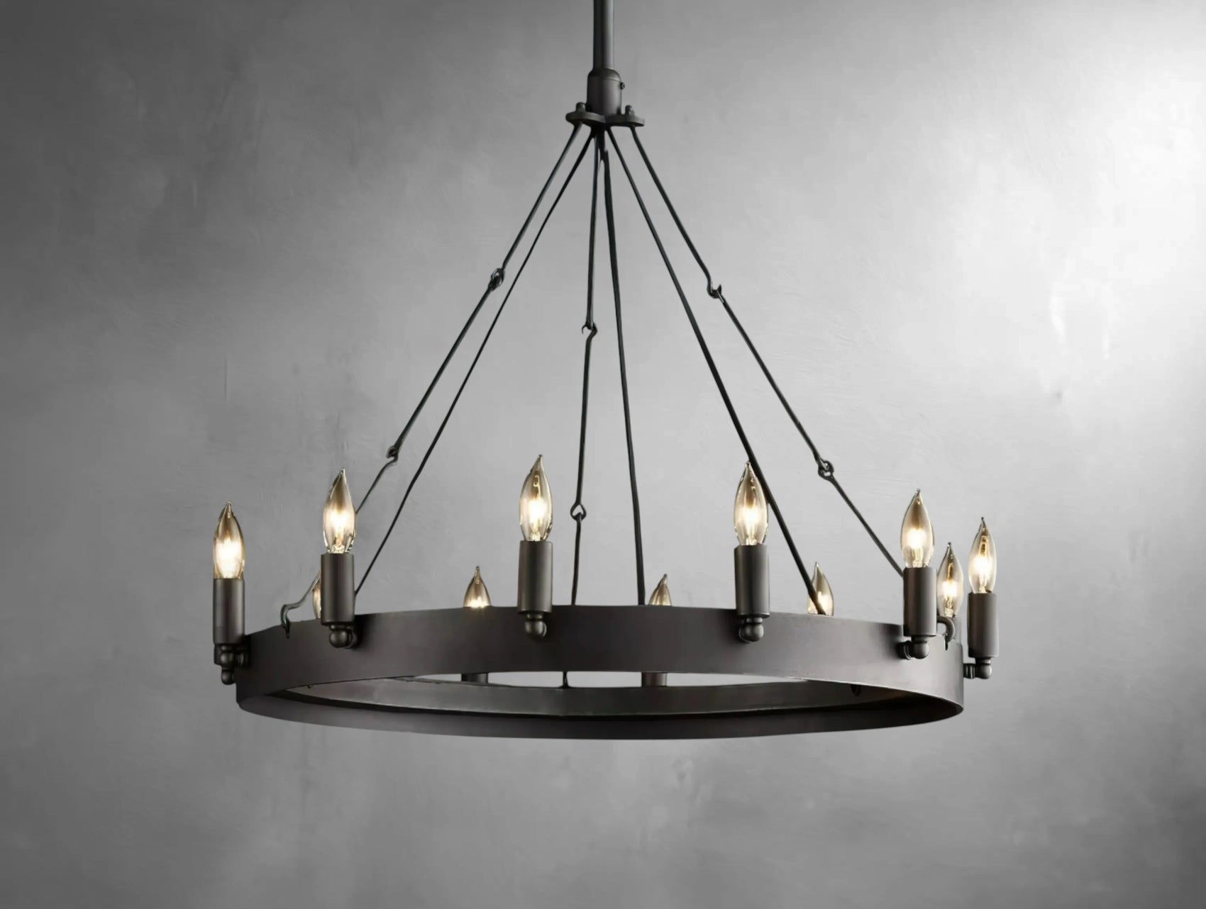 Kemion Vintage Filament Round Chandelier