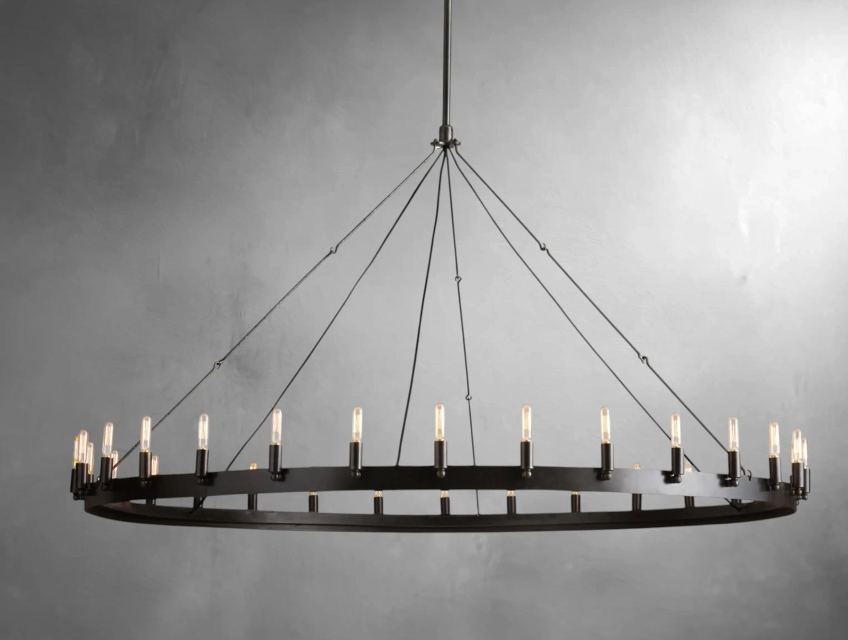 Kemion Vintage Filament Round Chandelier
