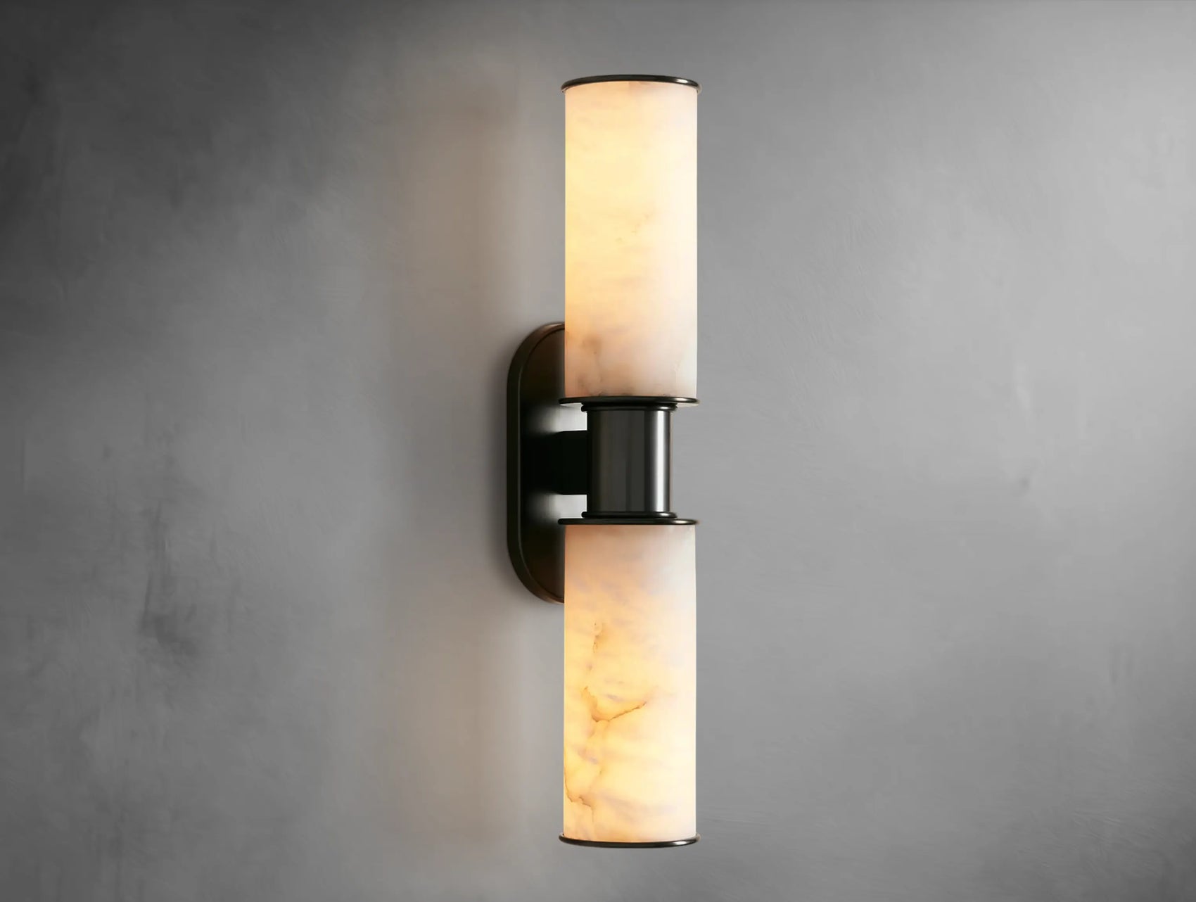 Harly Double Sconce in Alabaster