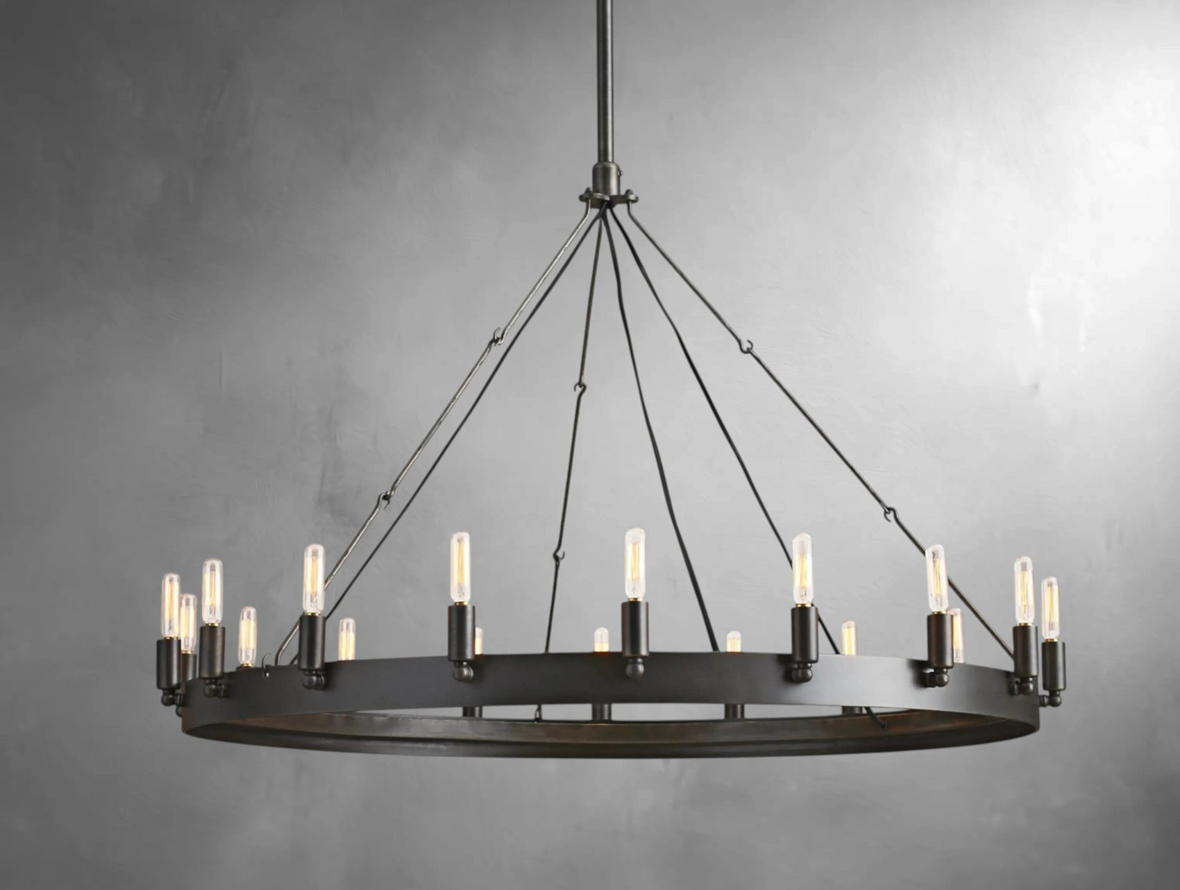 Kemion Vintage Filament Round Chandelier