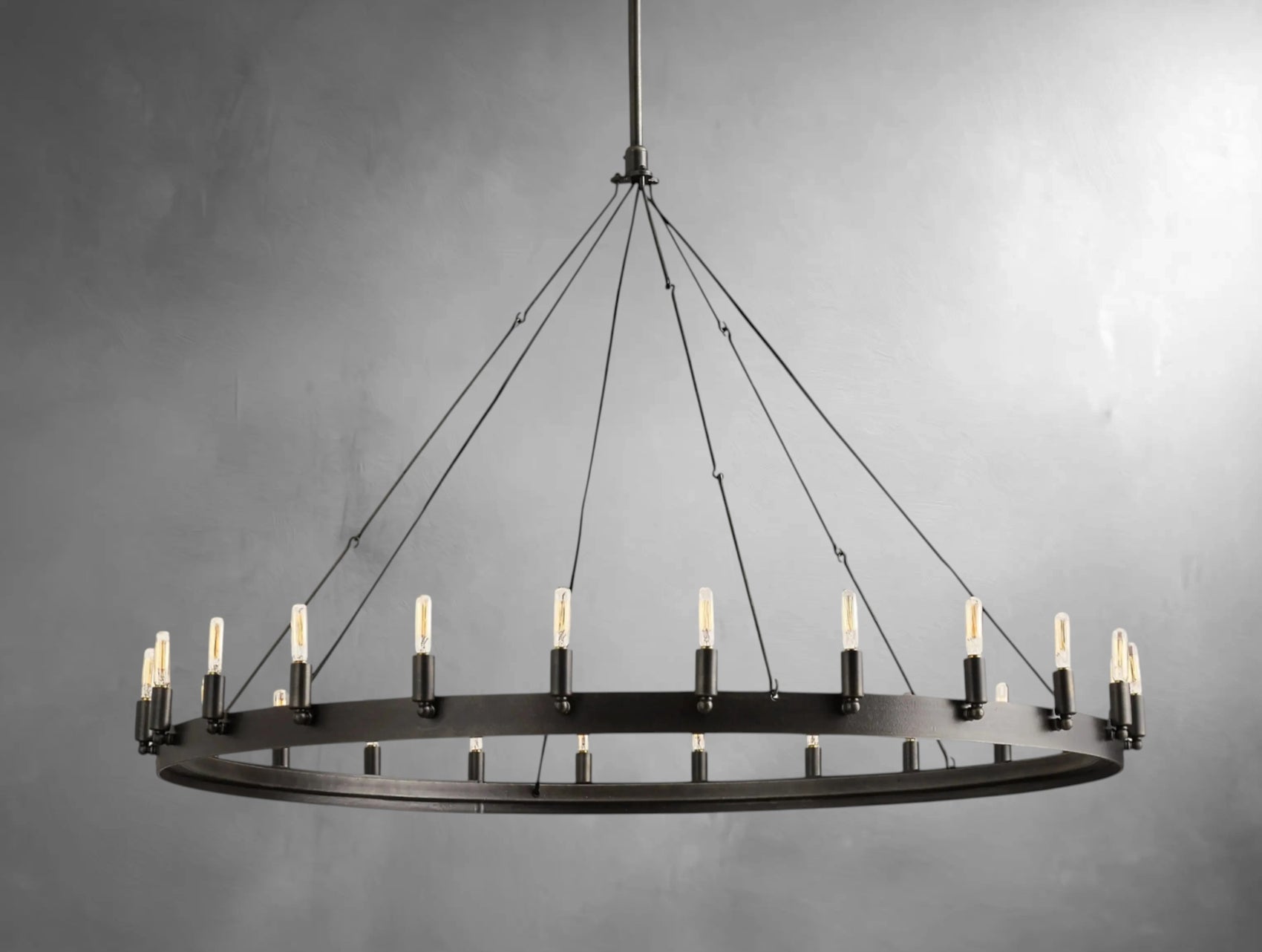 Kemion Vintage Filament Round Chandelier