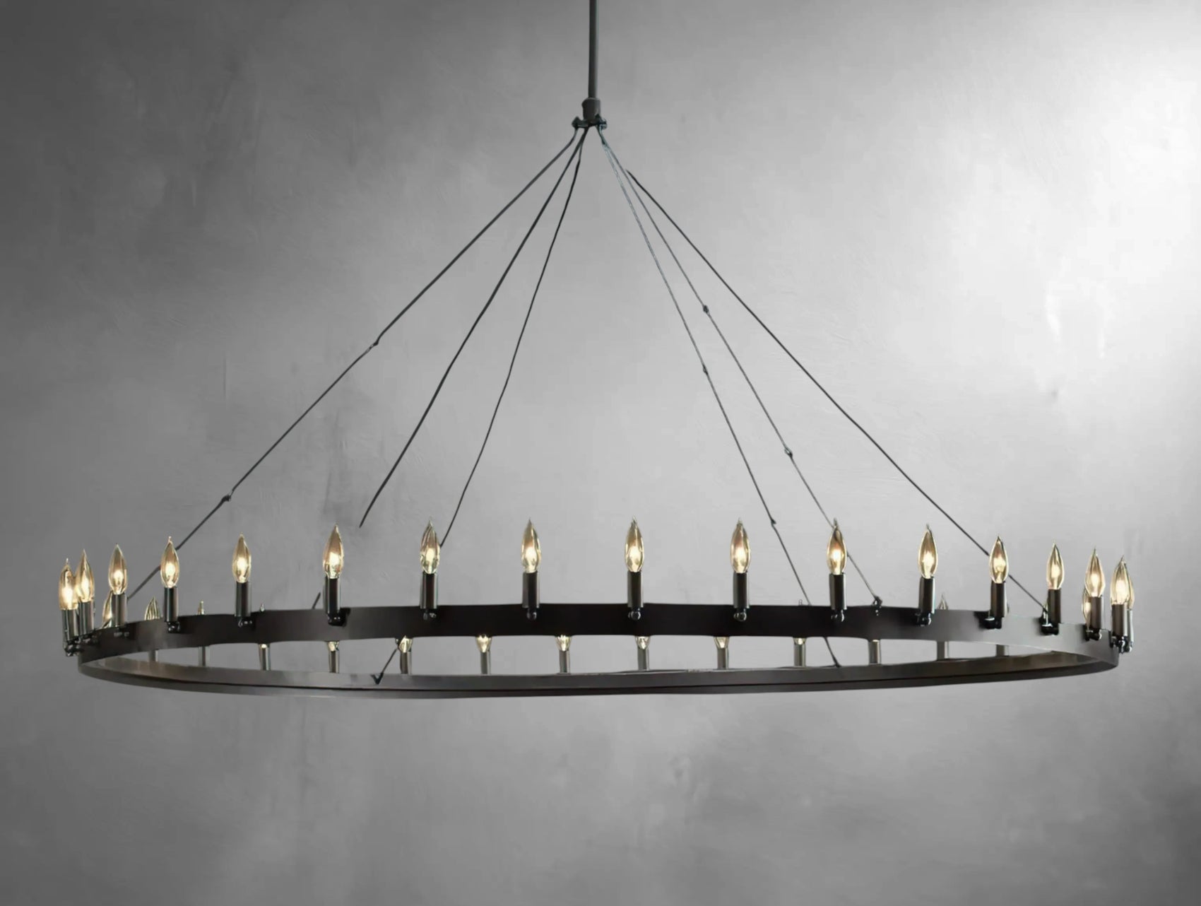 Kemion Vintage Filament Round Chandelier