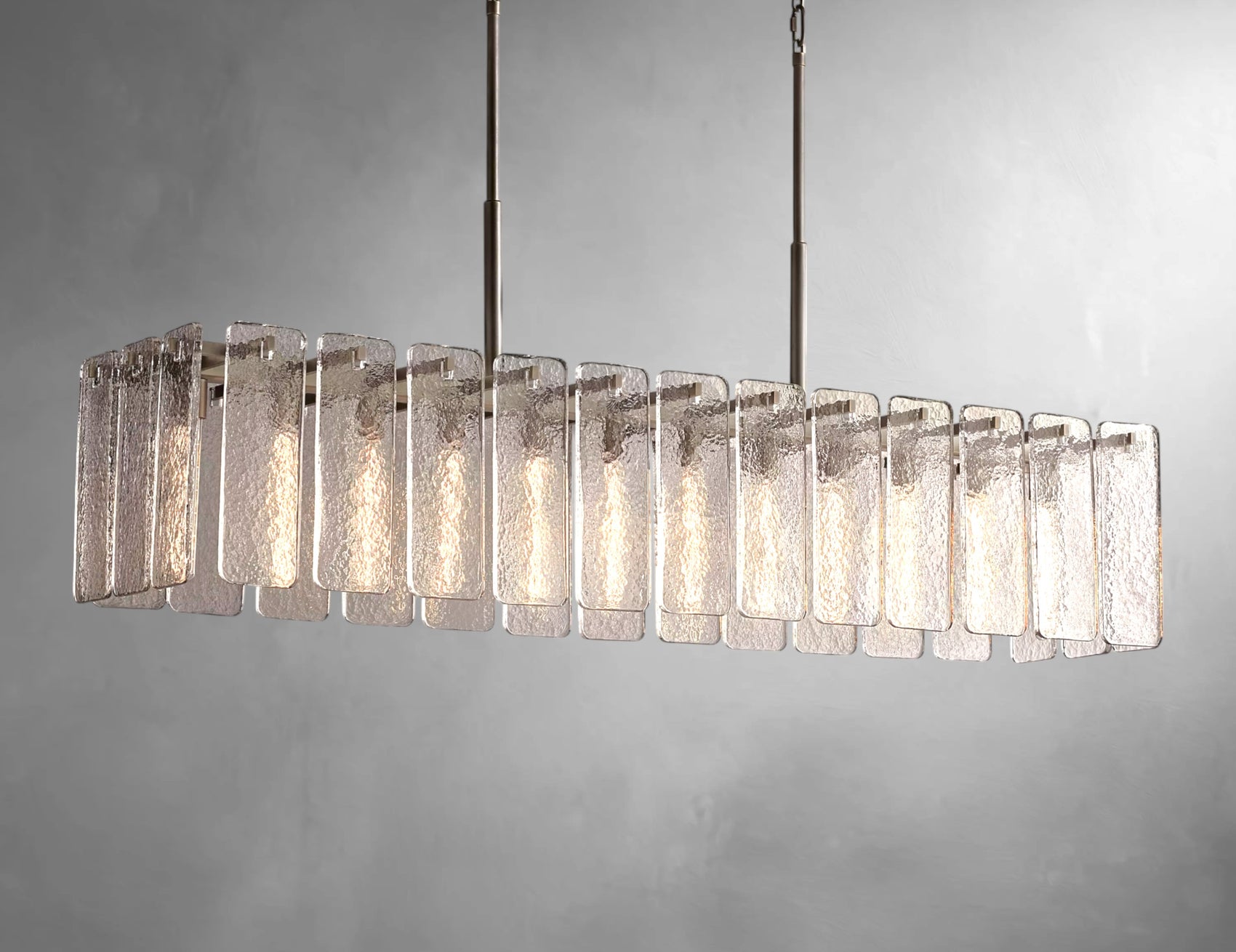 karamatte Glass Rectangular Chandelier