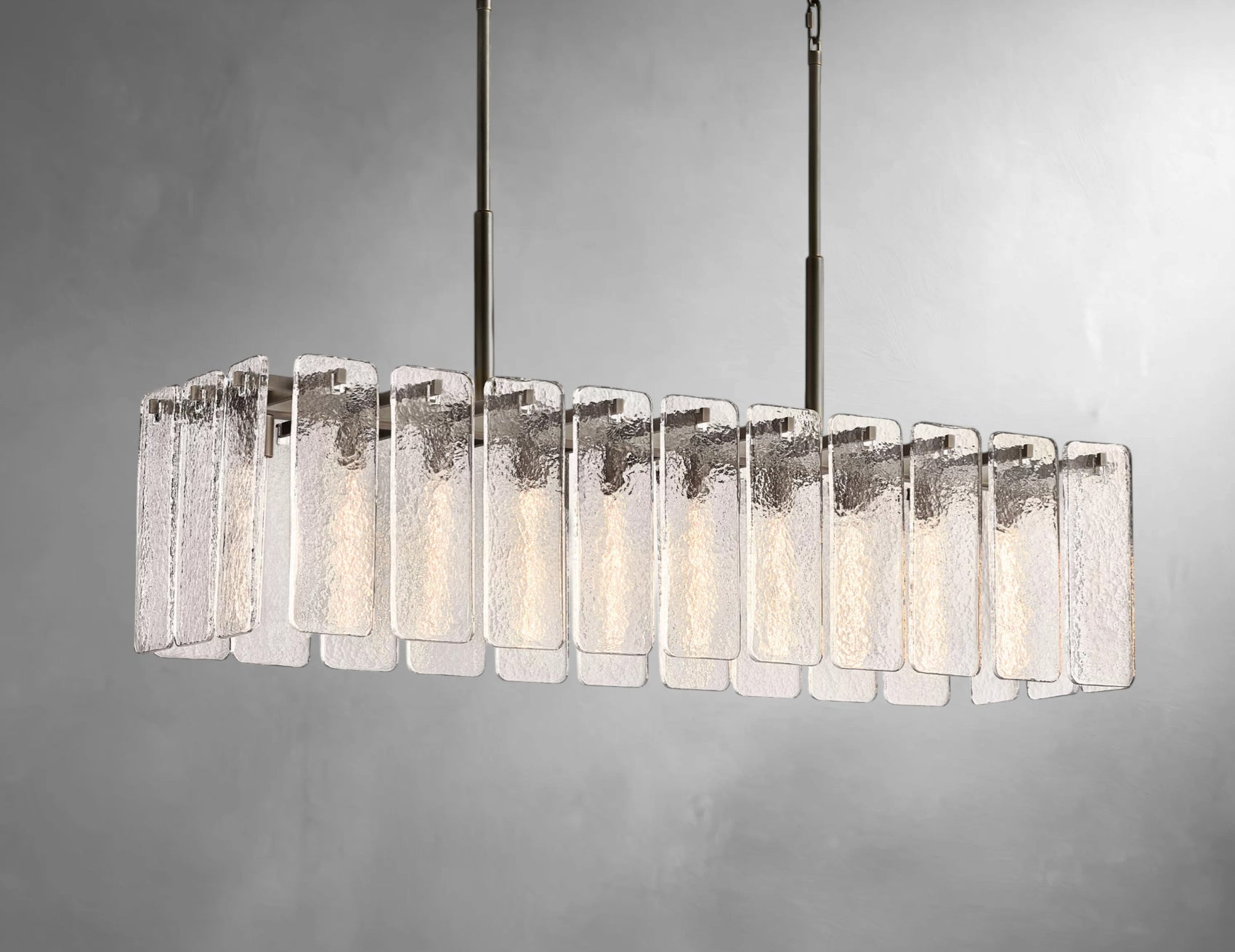 karamatte Glass Rectangular Chandelier