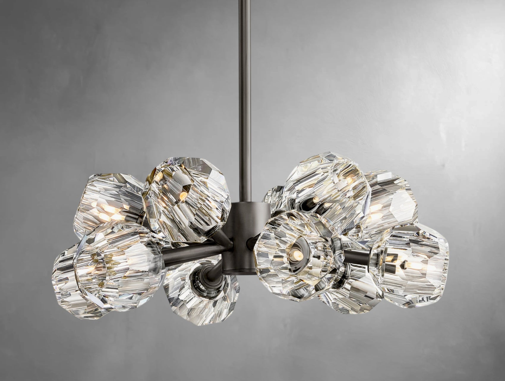 Orvane Crystal Round Cluster Chandelier