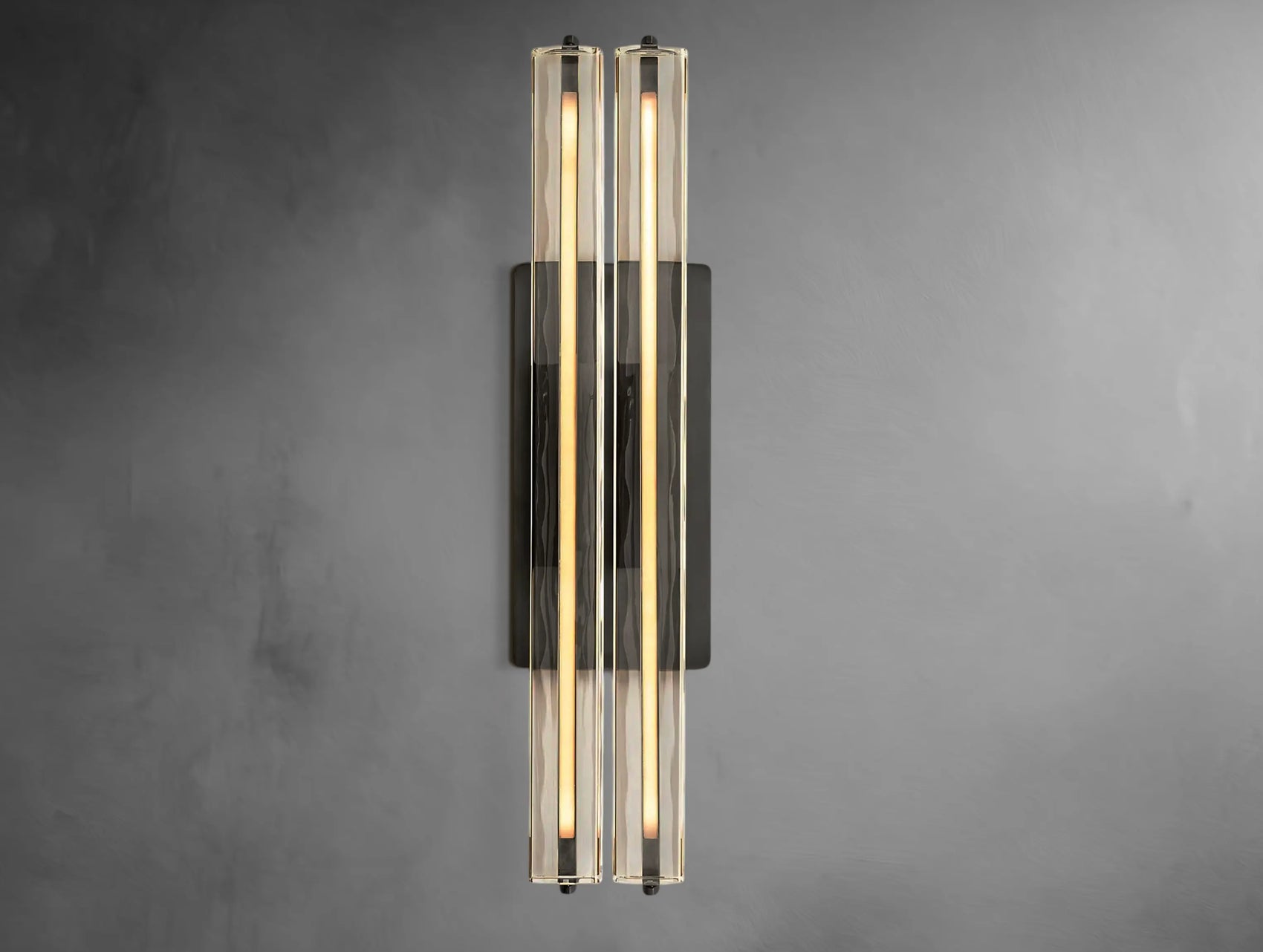 Vertical Crystal Double Sconce