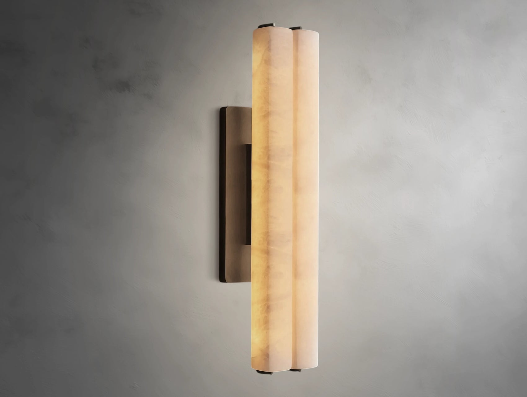 Virel Alabaster Double Sconce