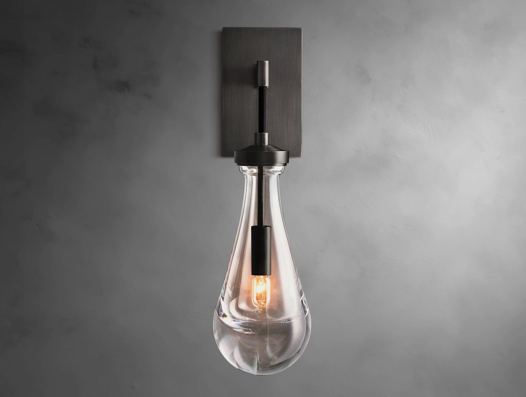 Velis Rain Glass Wall Sconce