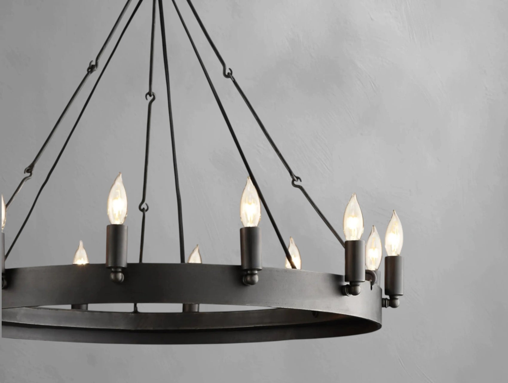 Kemion Vintage Filament Round Chandelier