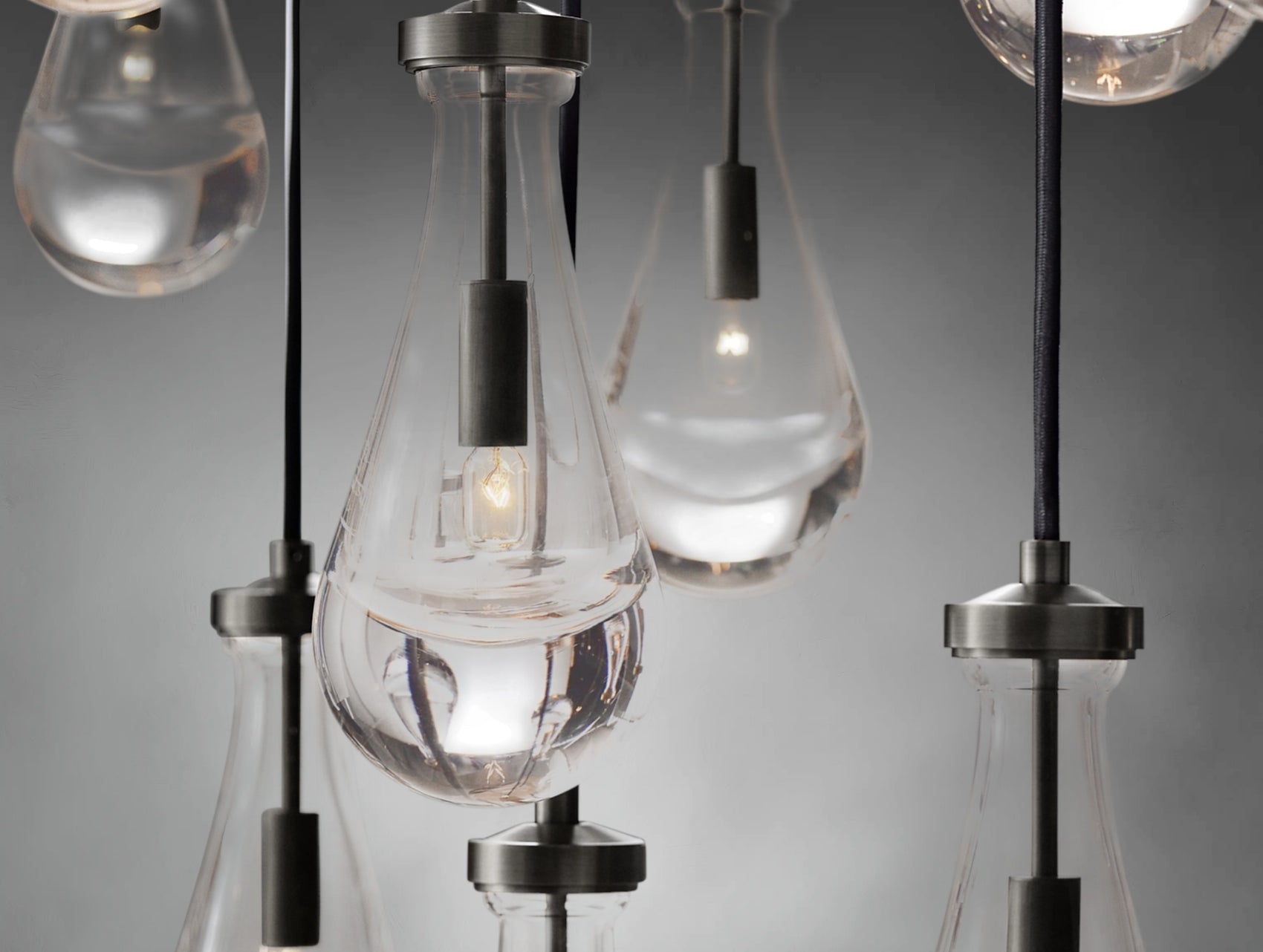 Decorative Glass Drop Rectangular Chandelier