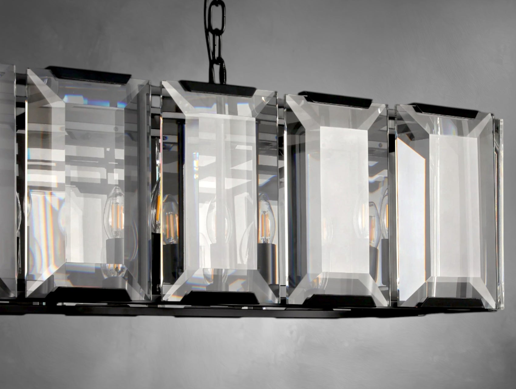 Halone Crystal Rectangular Chandelier