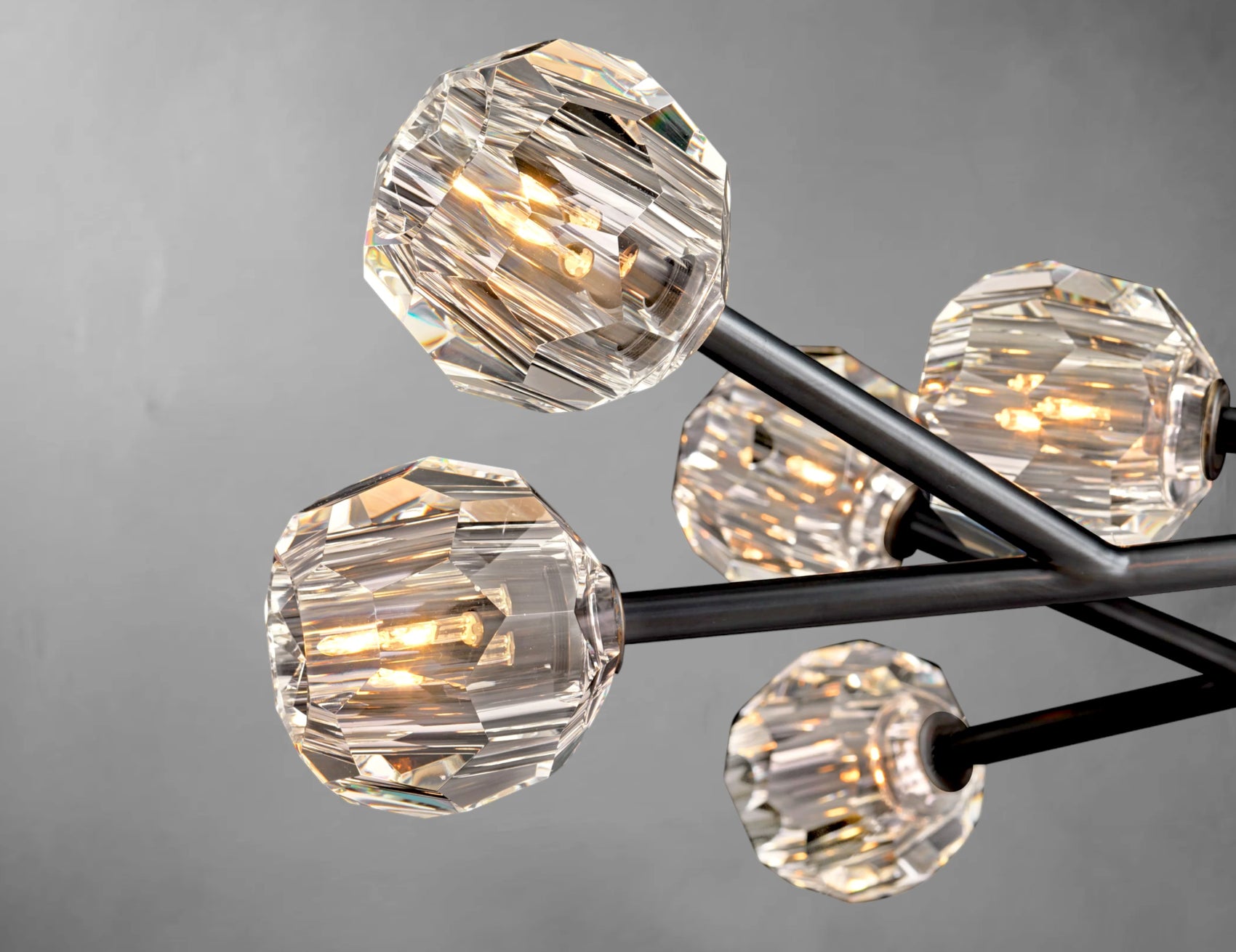 Orvane Crystal Round Cluster Chandelier
