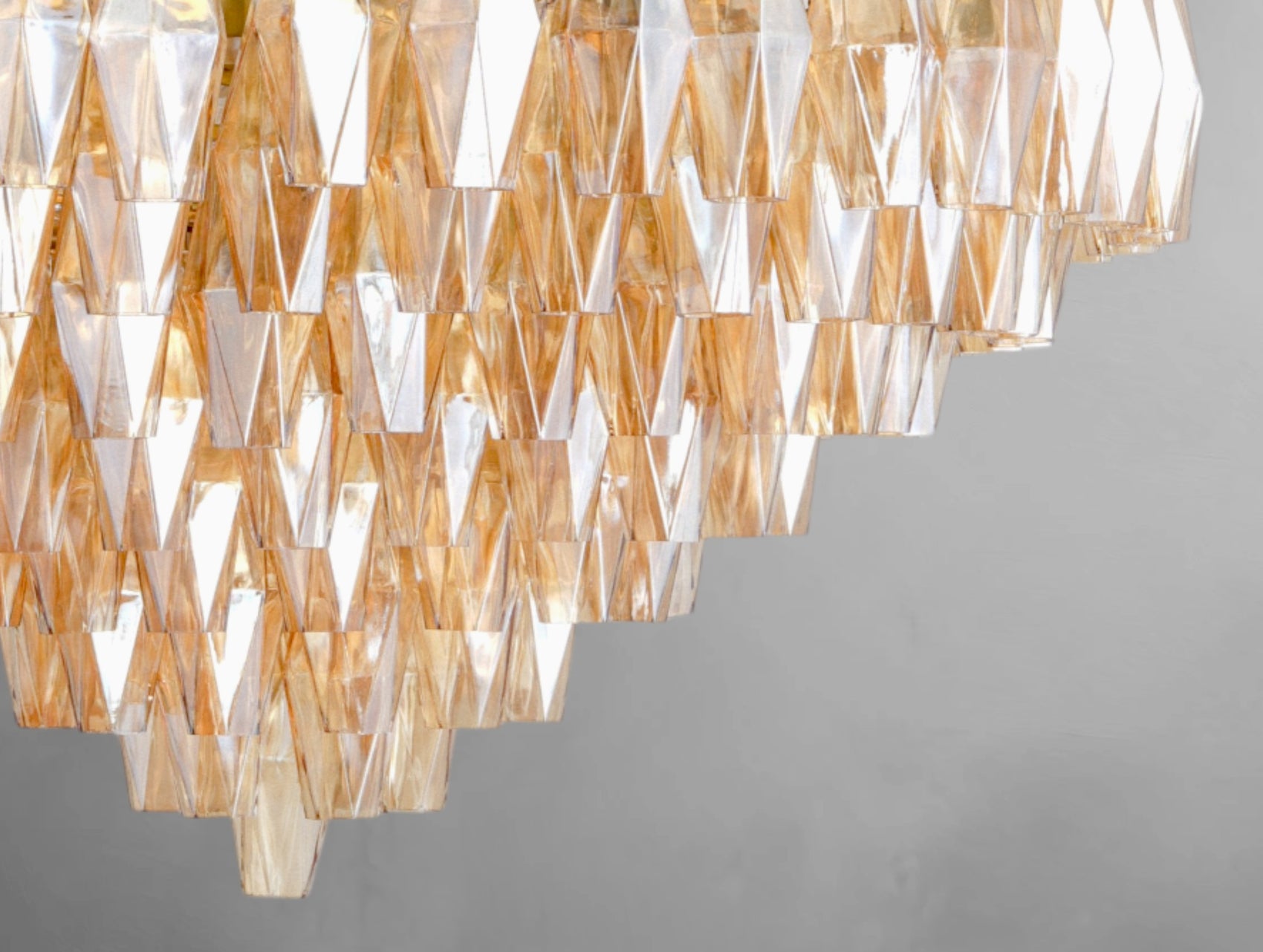 Chyara Clear Glass Tiered Round Chandelier