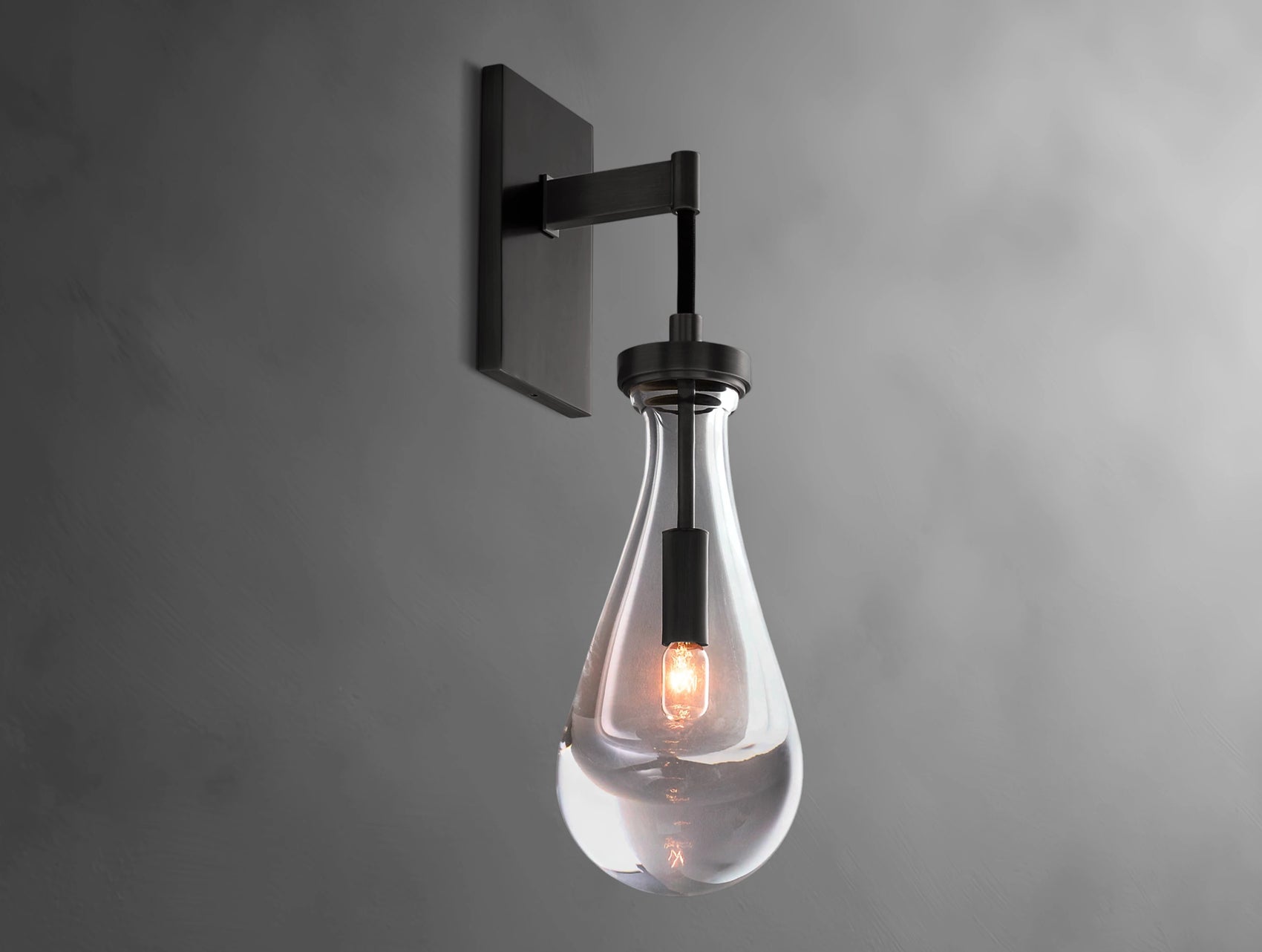 Velis Rain Glass Wall Sconce