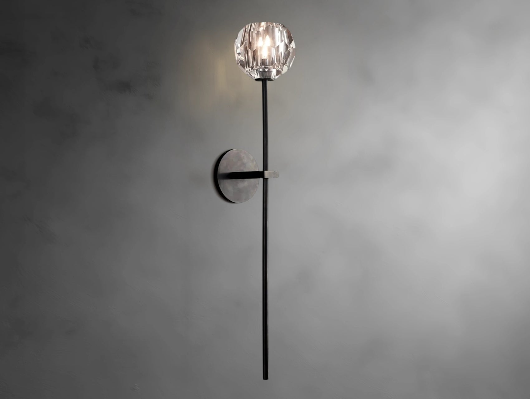 Aurelle Crystal Globe Sconce