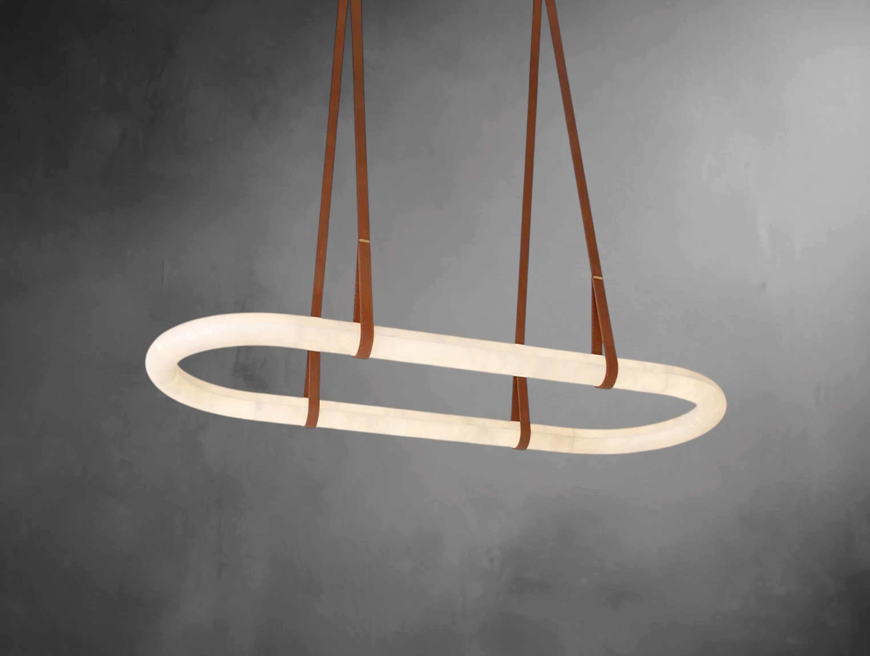 Velmora Alabaster Loop Pendant