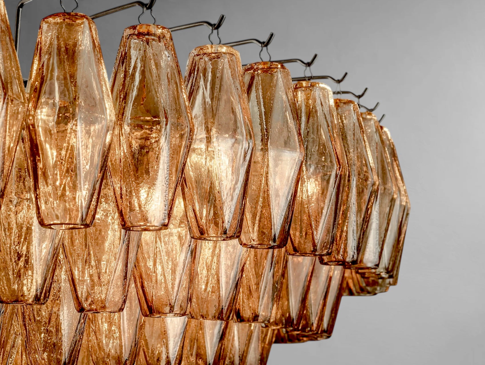 Chyara Clear Glass Tiered Round Chandelier