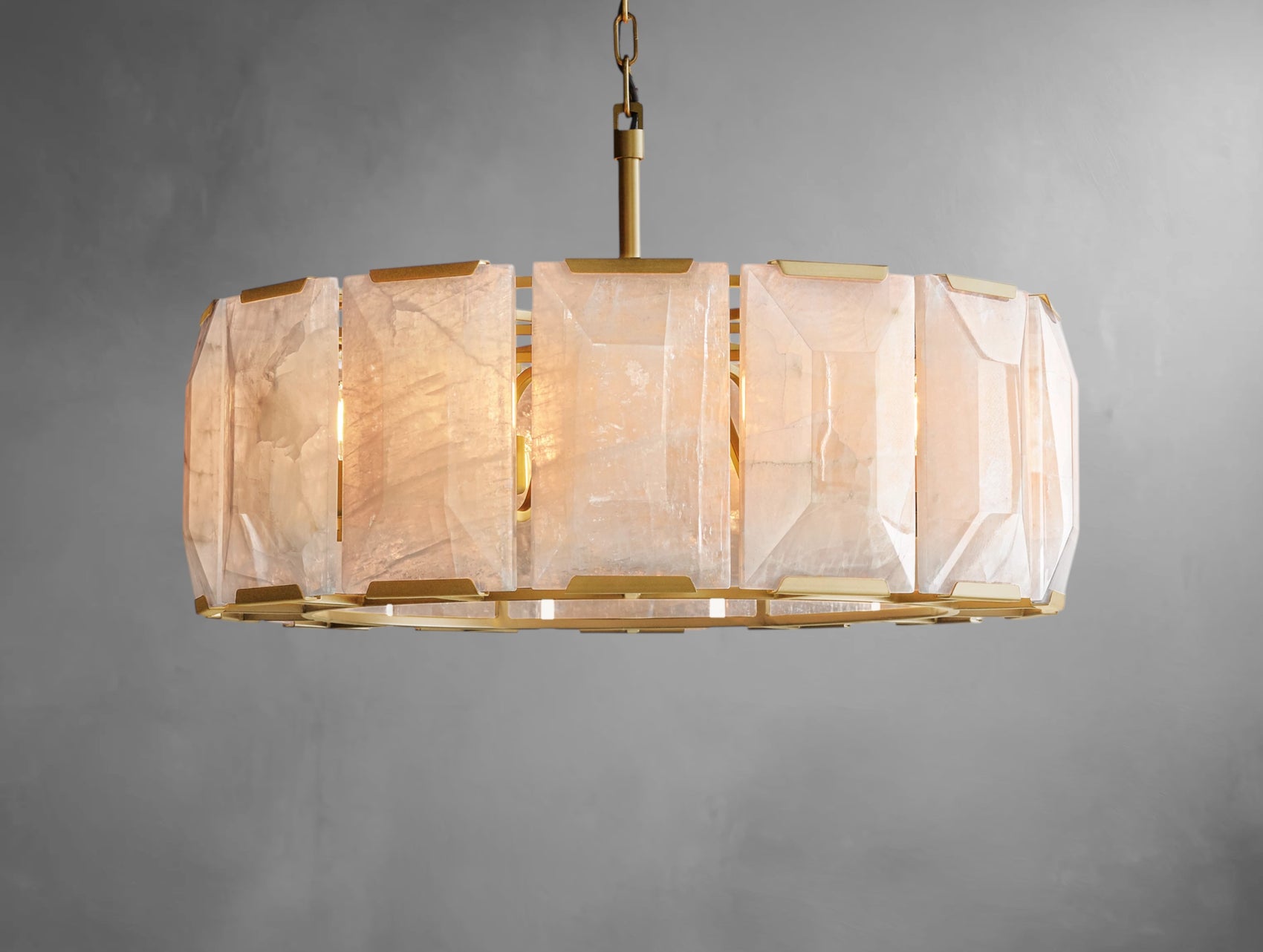 Halone Calcite Round Chandelier