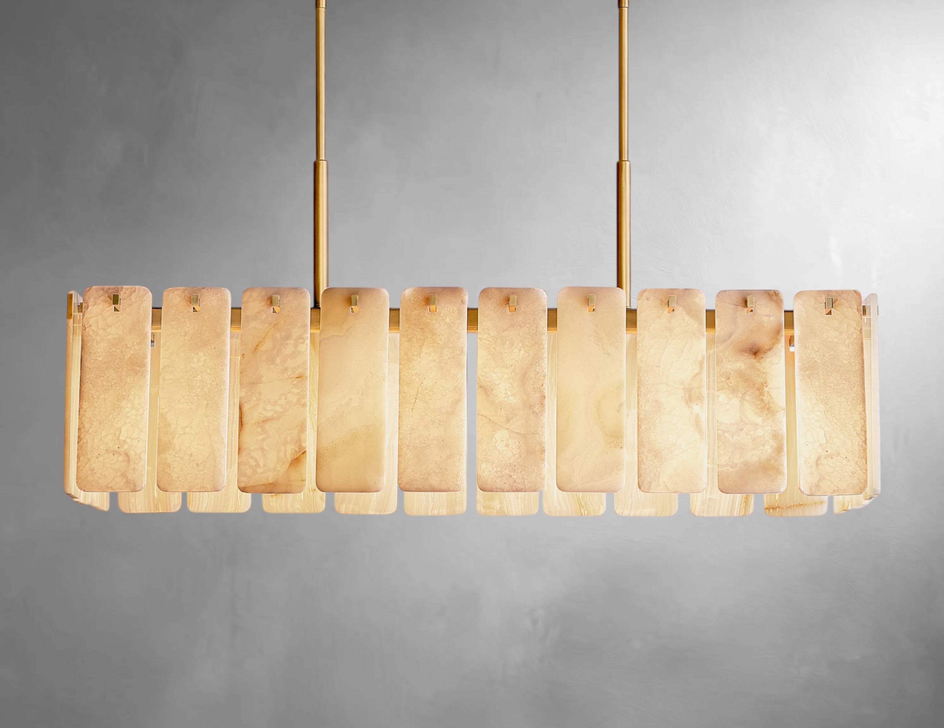 Karamatte Onyx Rectangular Chandelier