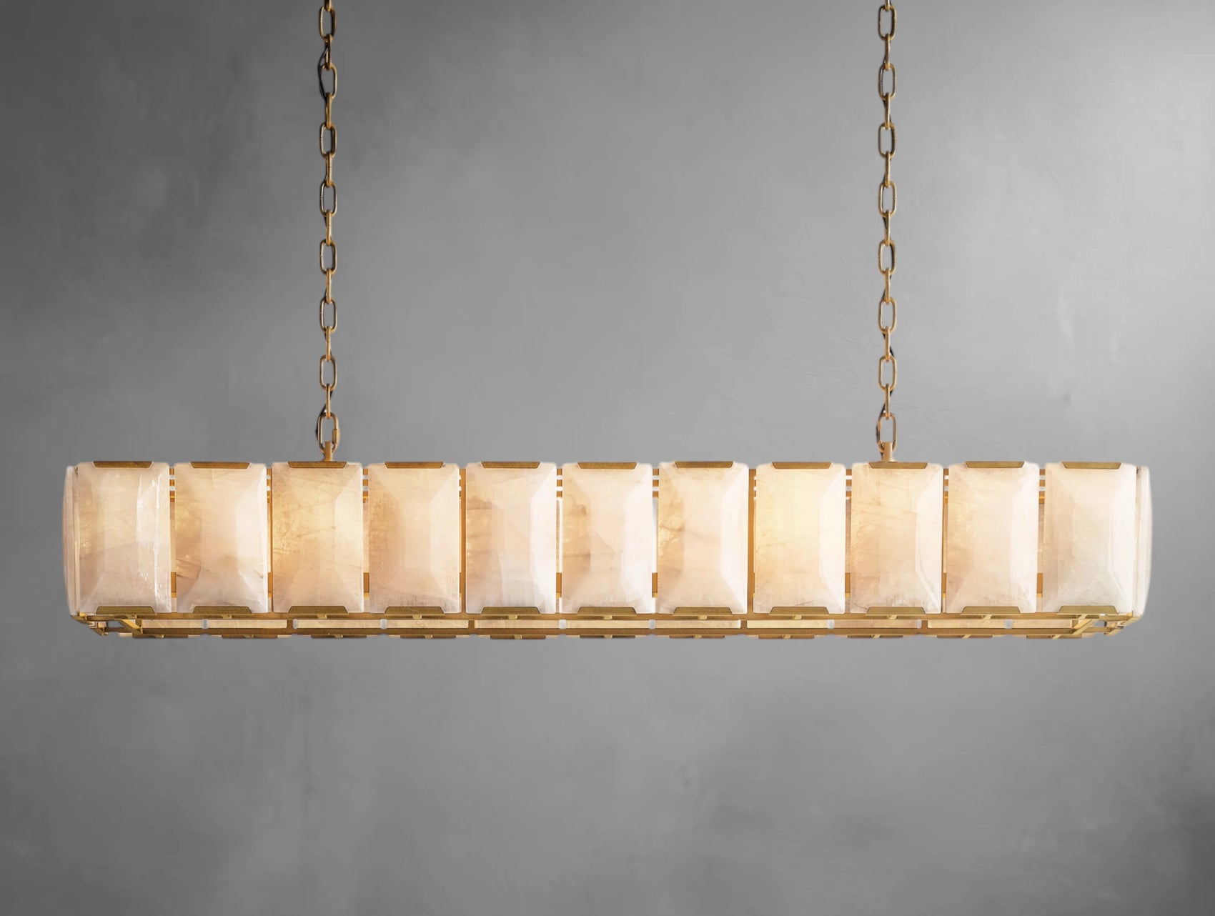 Halone Calcite Rectangular Chandelier