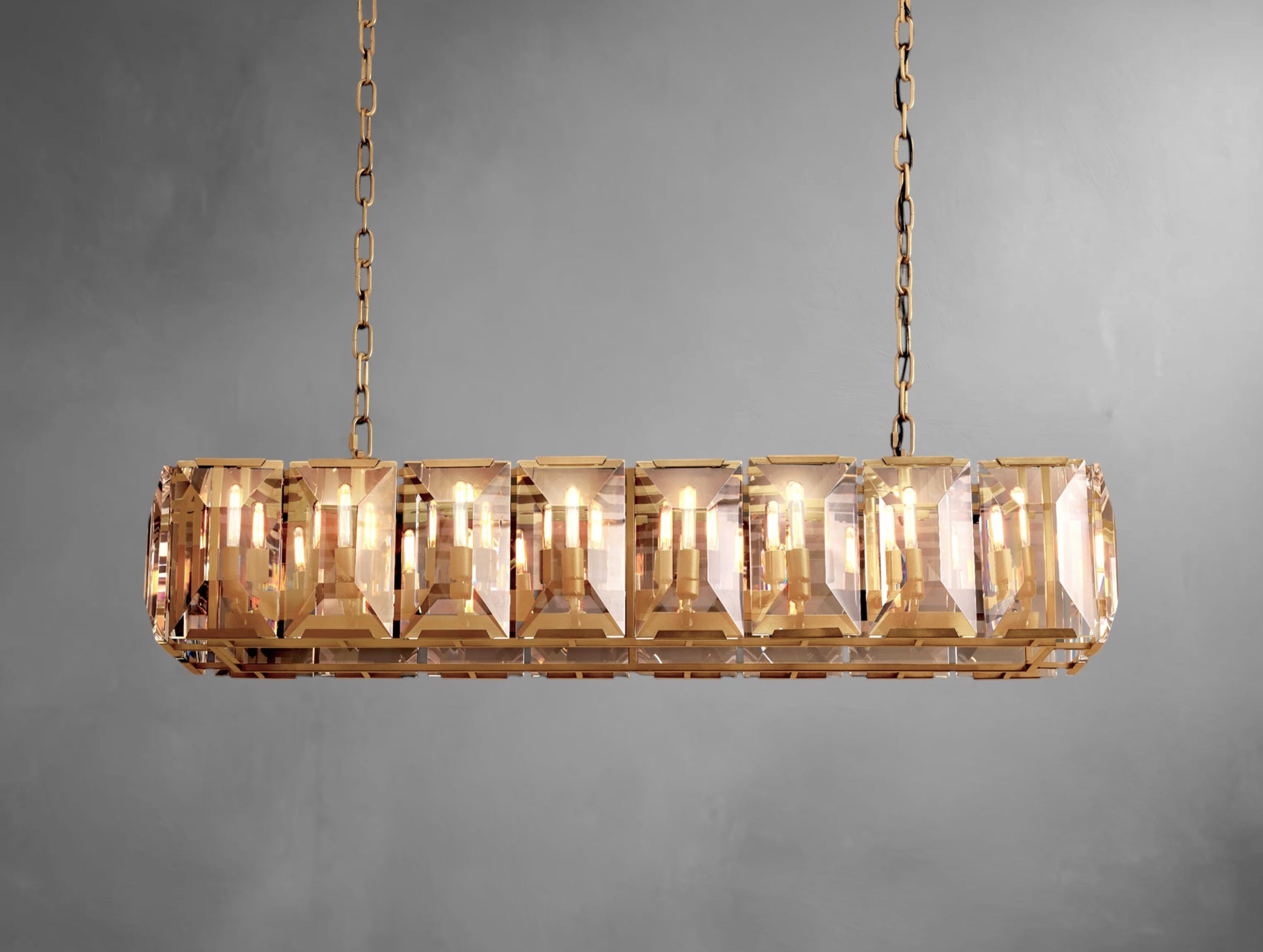 Halone Crystal Rectangular Chandelier