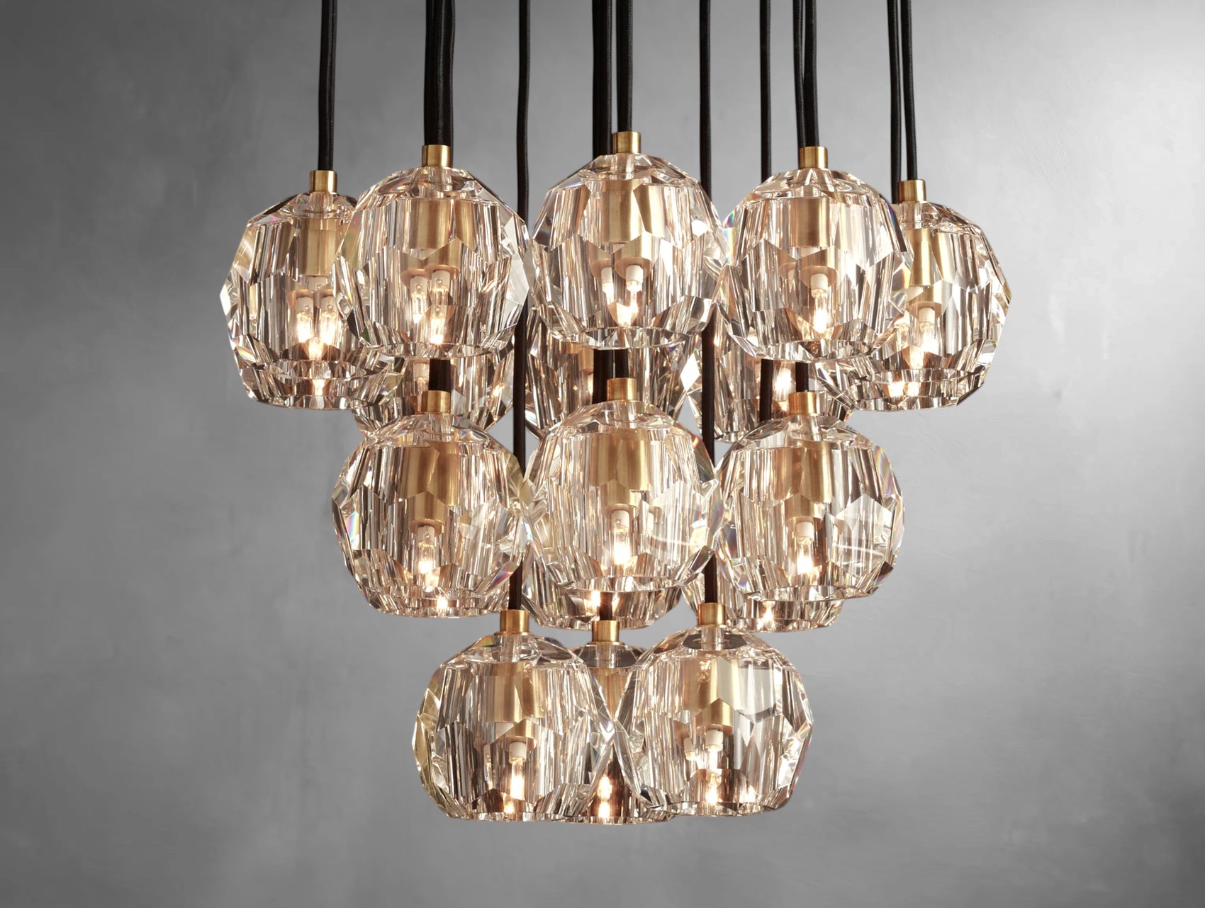 Orvane Crystal Drop Cluster Pendant