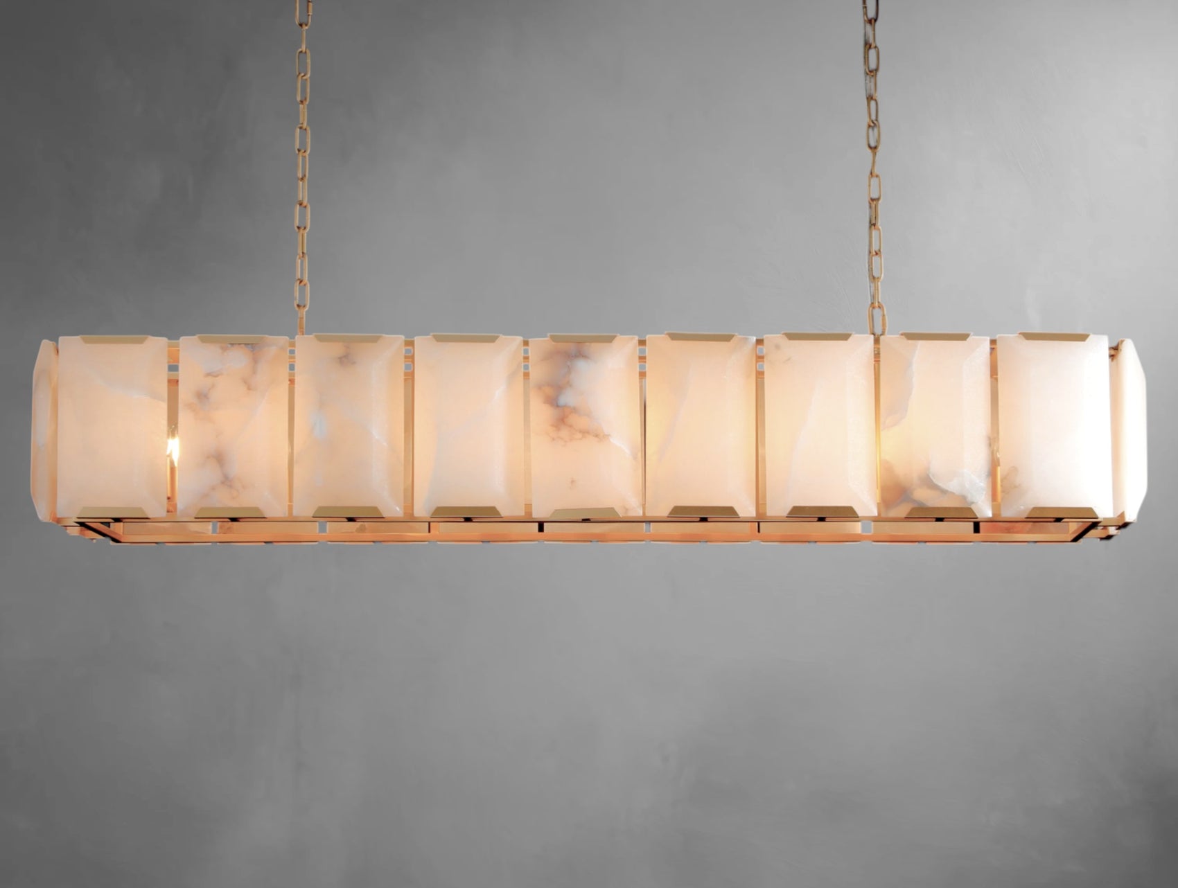 Halone Calcite Rectangular Chandelier