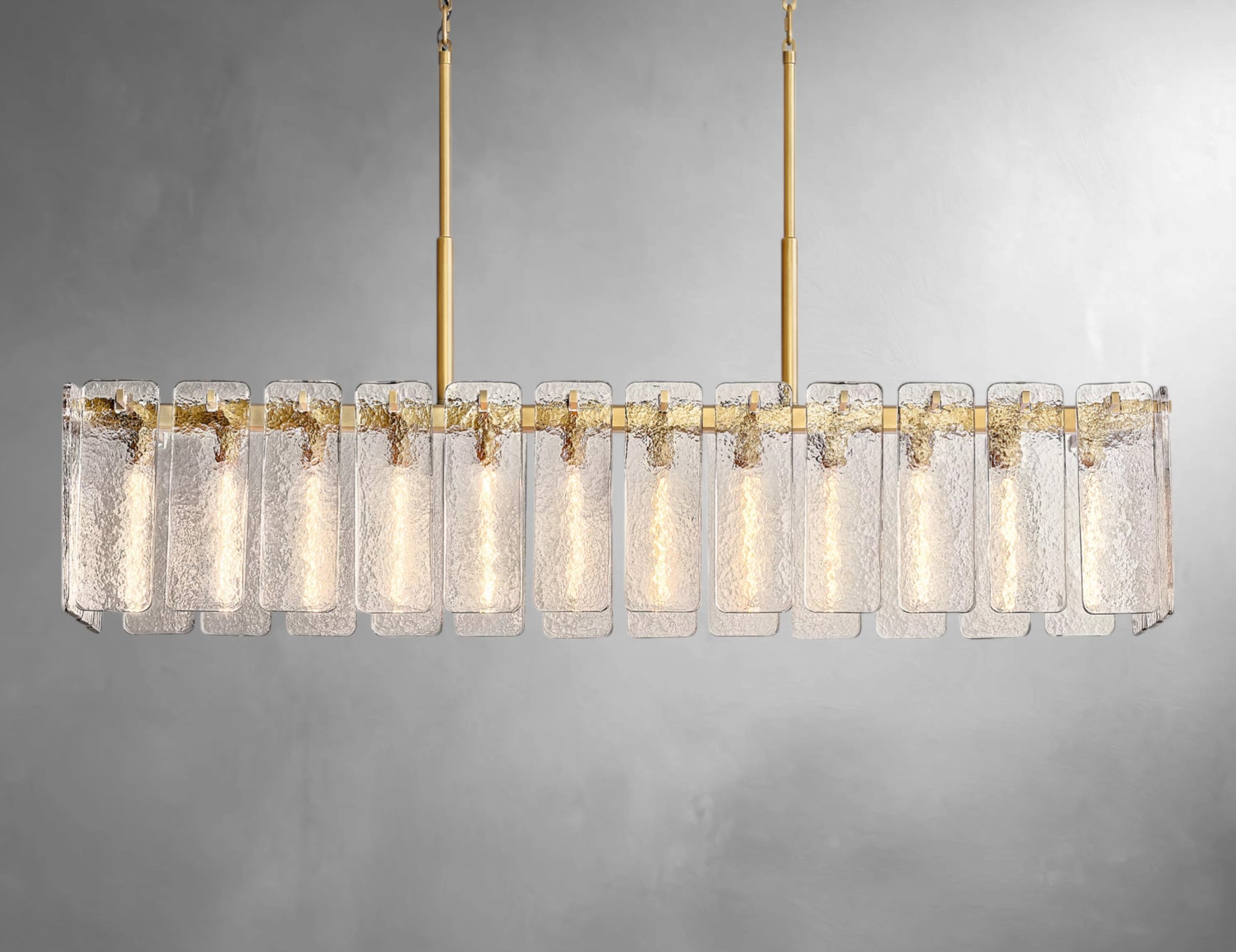 karamatte Glass Rectangular Chandelier
