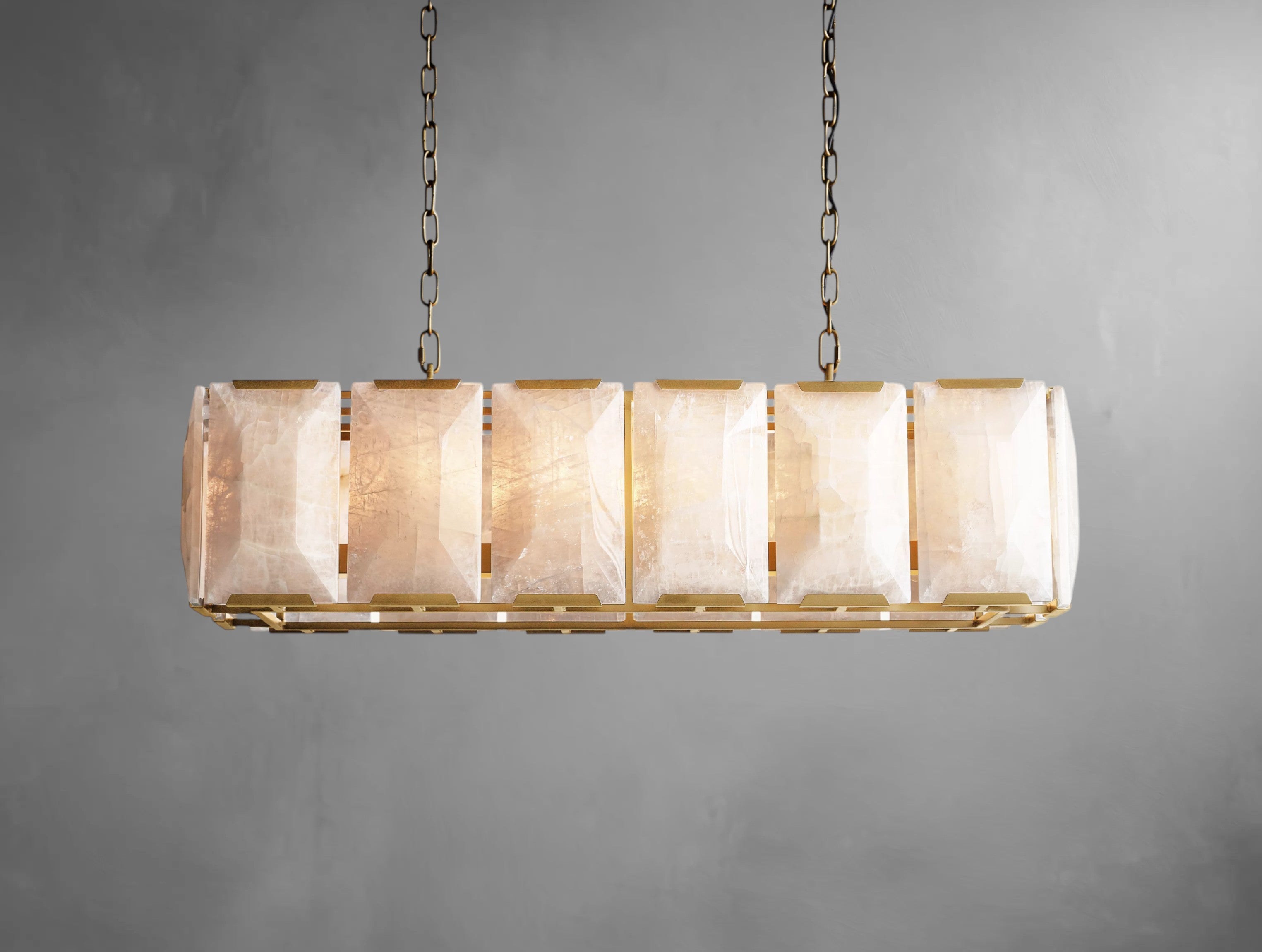 Halone Calcite Rectangular Chandelier