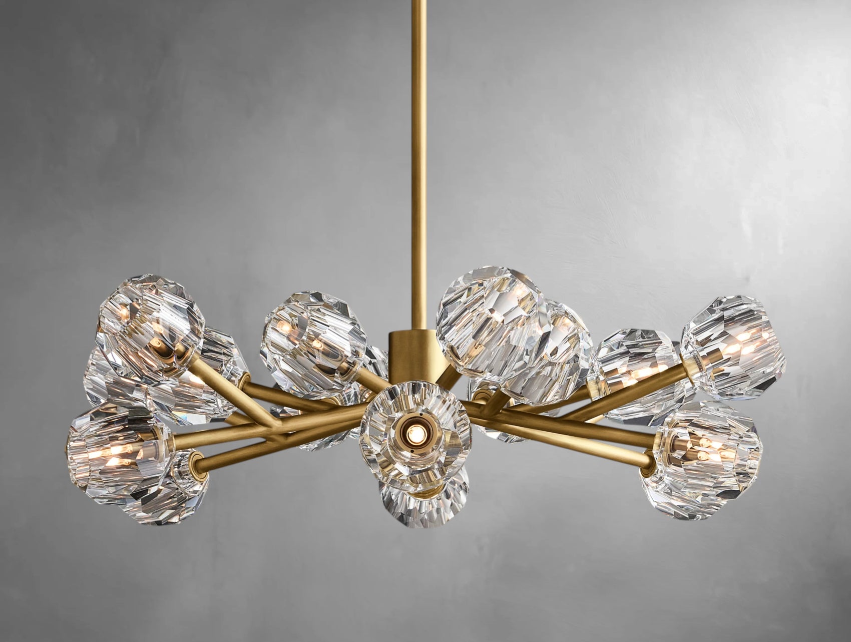 Orvane Crystal Round Cluster Chandelier