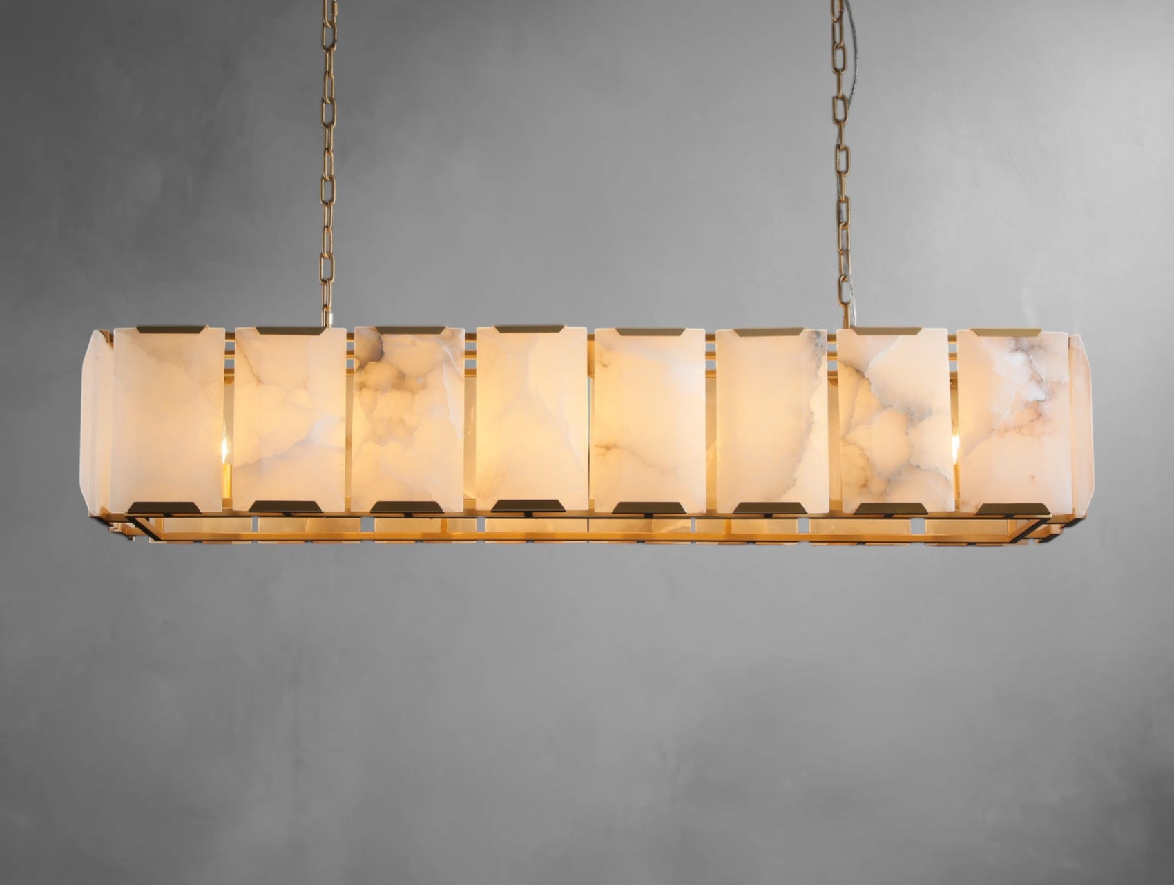 Halone Calcite Rectangular Chandelier