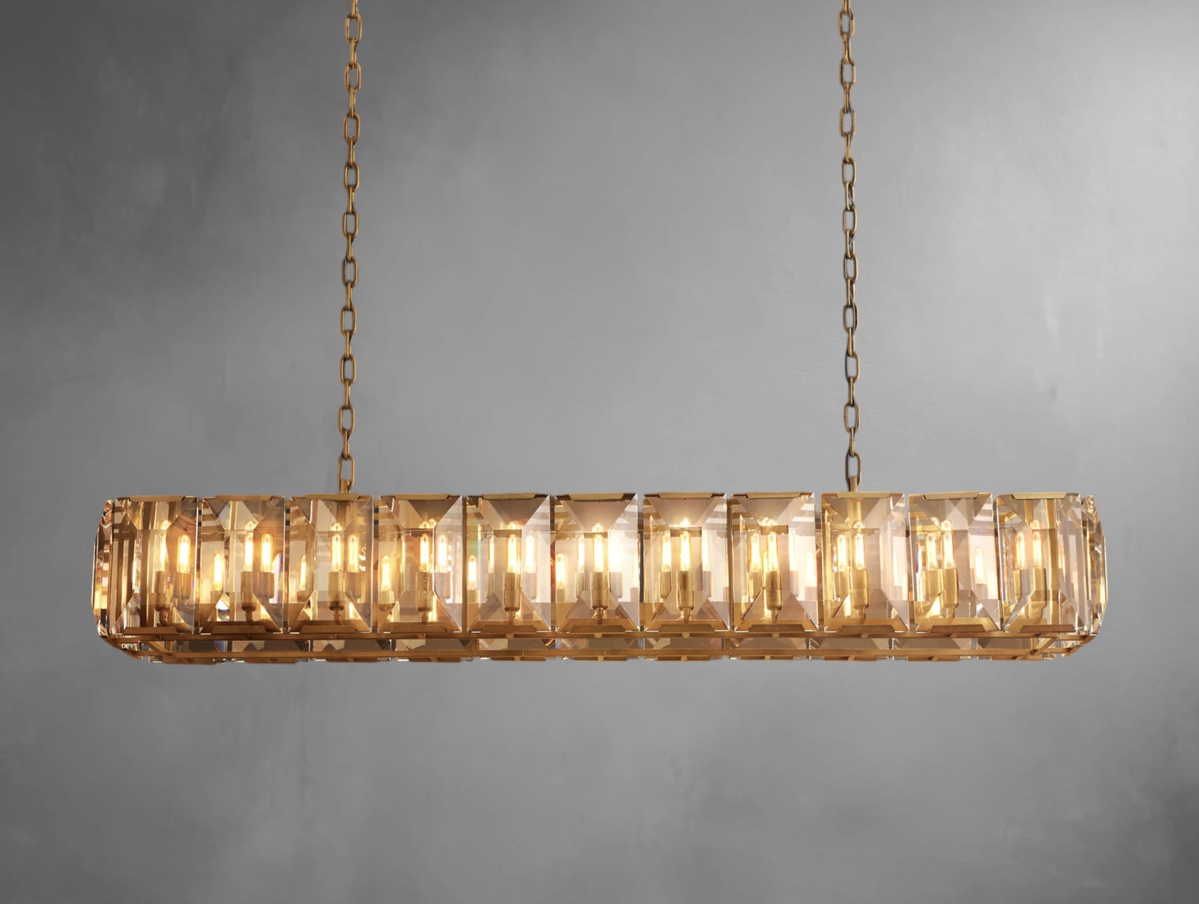 Halone Crystal Rectangular Chandelier