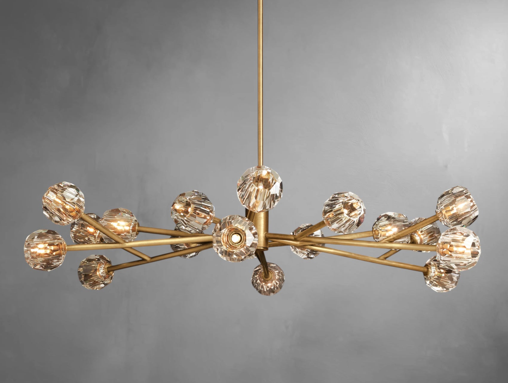 Orvane Crystal Round Cluster Chandelier