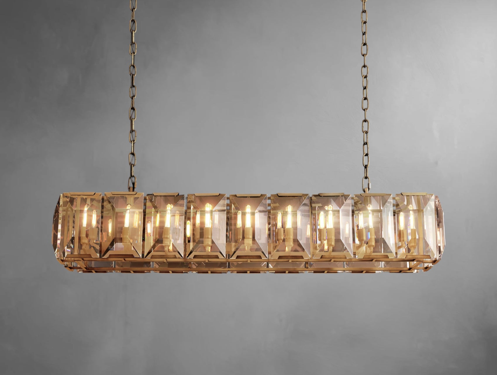 Halone Crystal Rectangular Chandelier