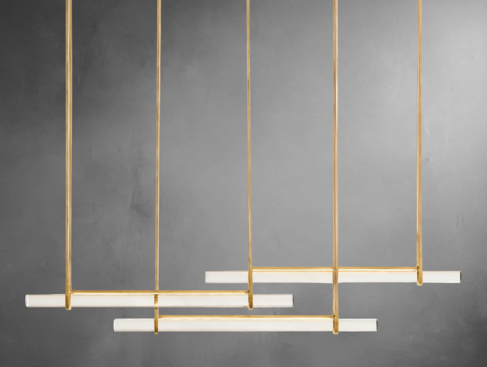 Avenor Crystal Triple Bar Linear Chandelier