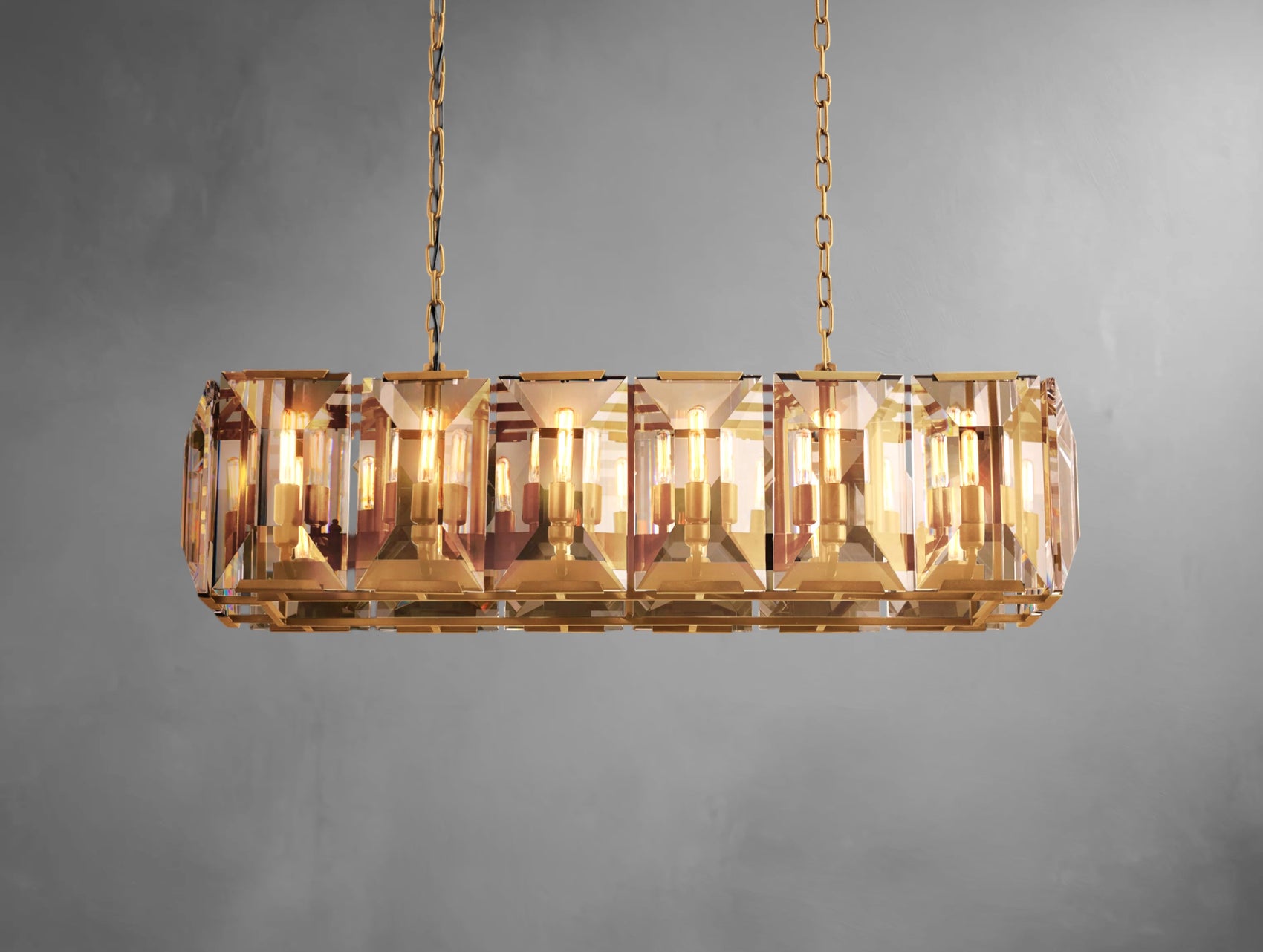 Halone Crystal Rectangular Chandelier
