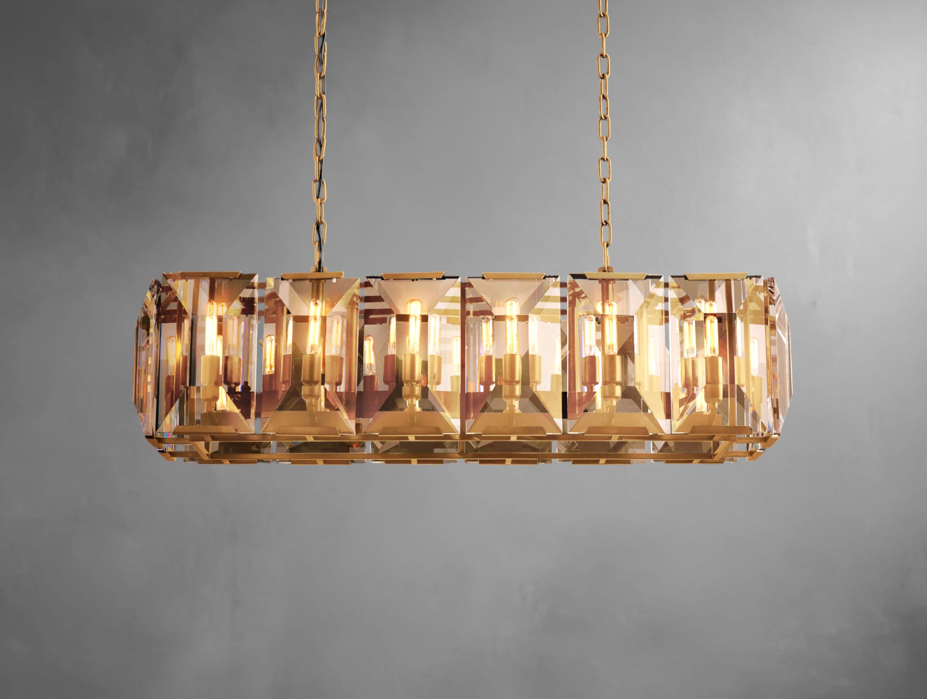 Halone Crystal Rectangular Chandelier