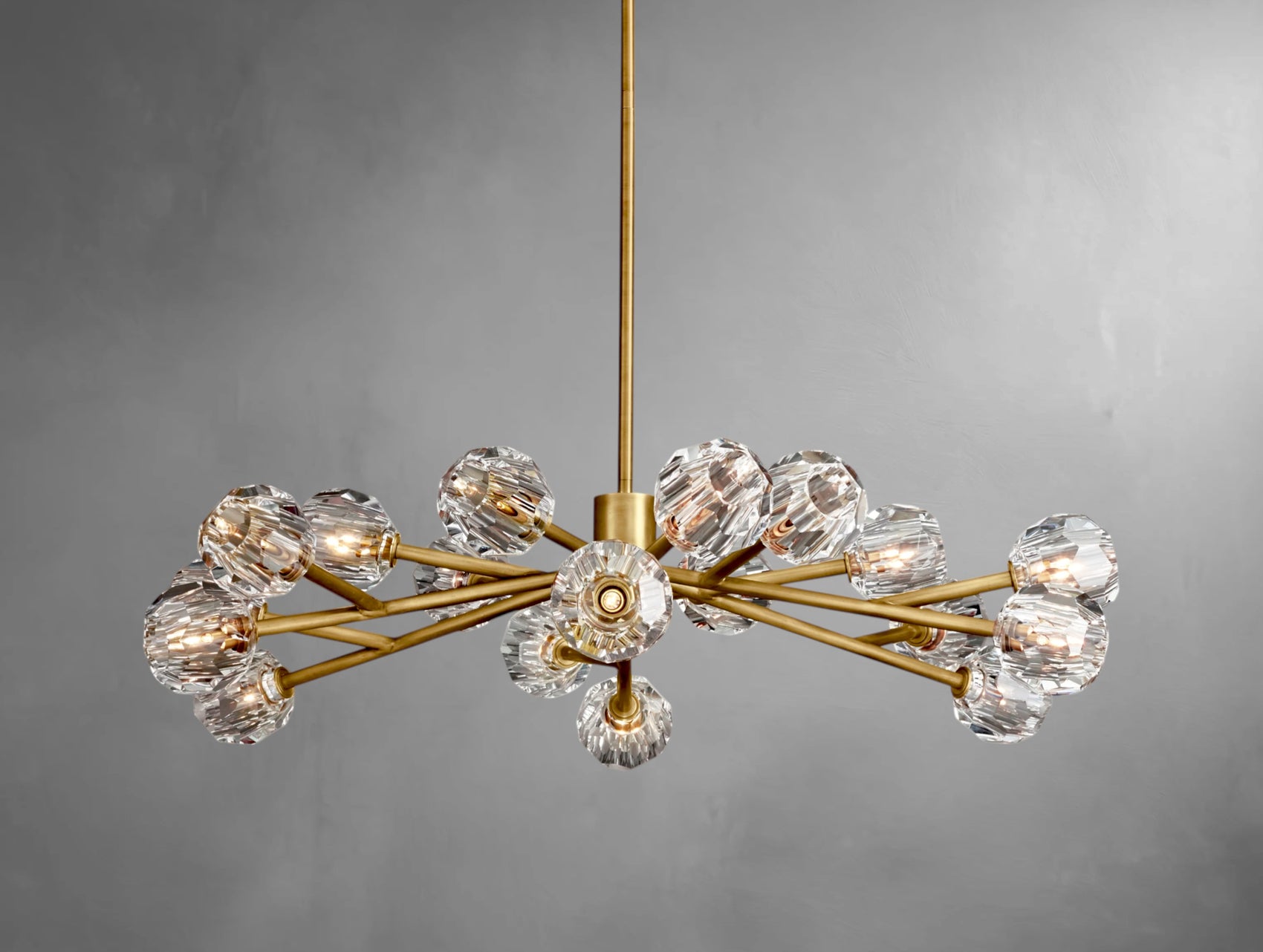 Orvane Crystal Round Cluster Chandelier