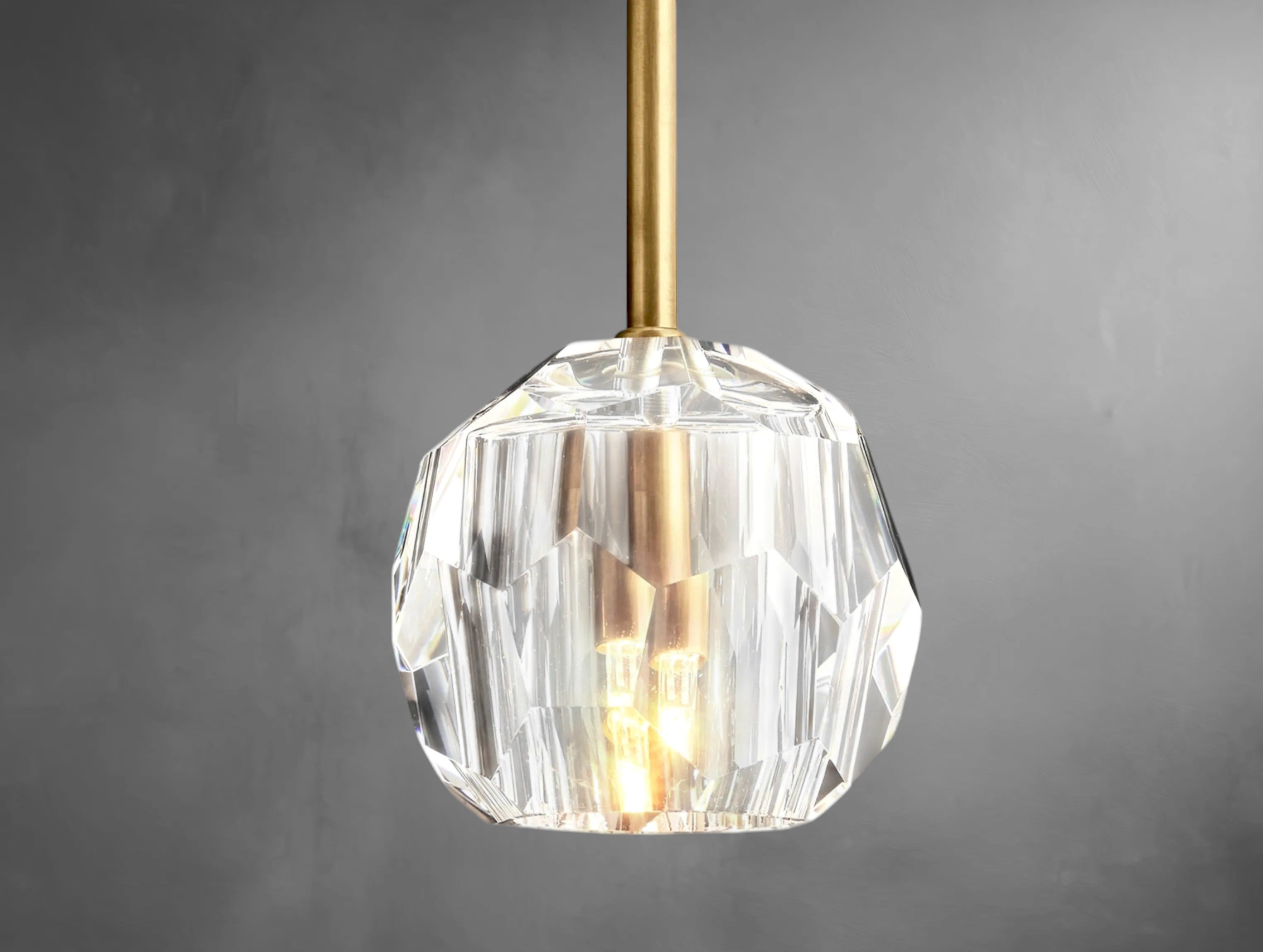 Faceted Crystal Rod Pendant