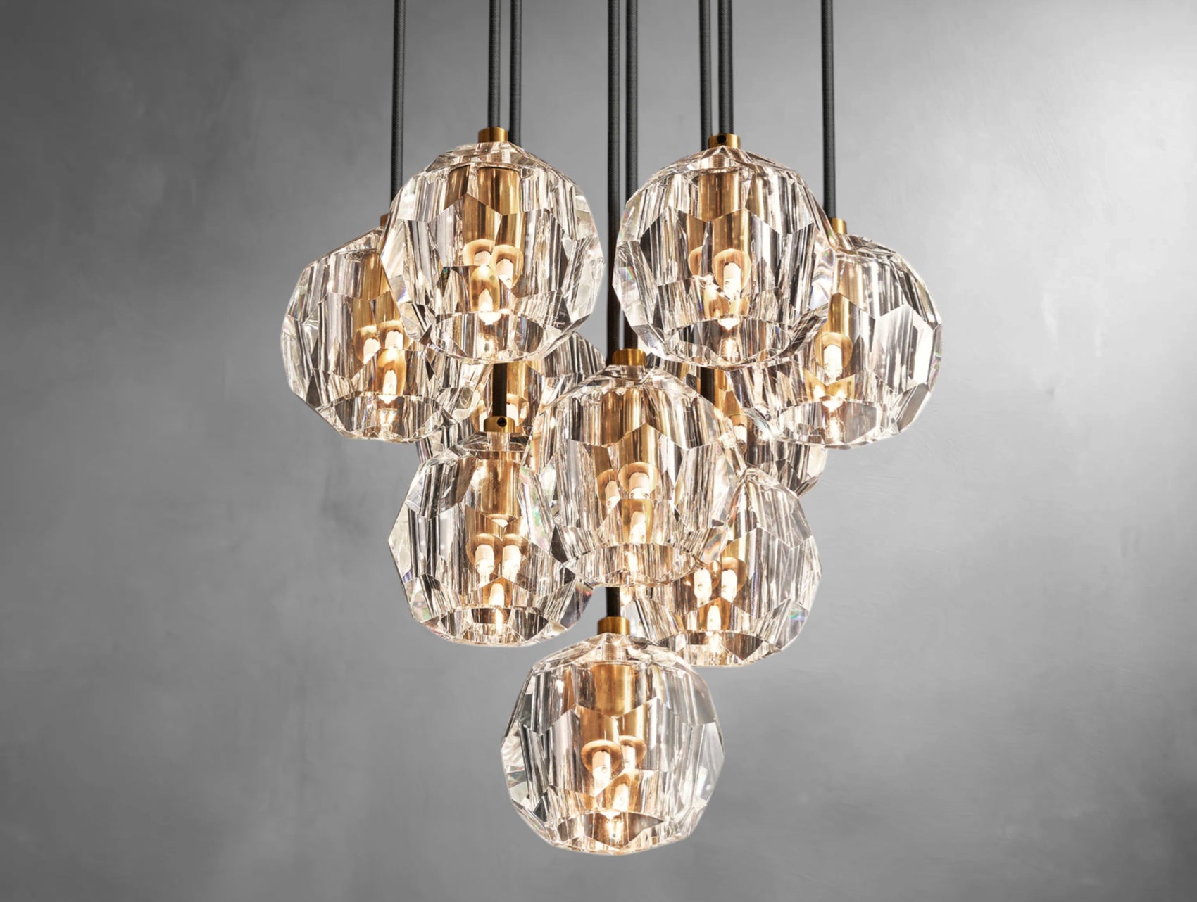 Orvane Crystal Drop Cluster Pendant