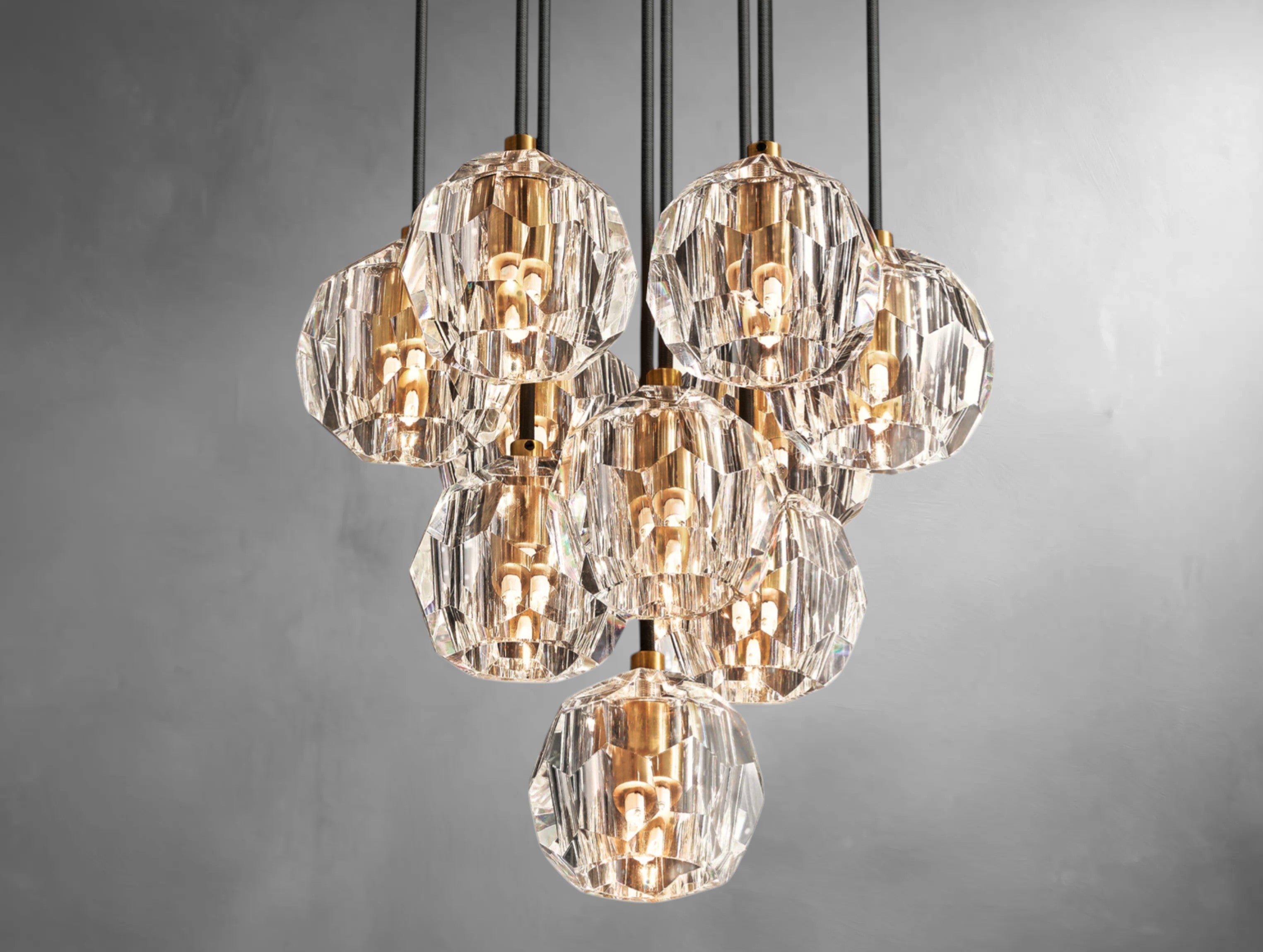 Orvane Crystal Drop Cluster Pendant