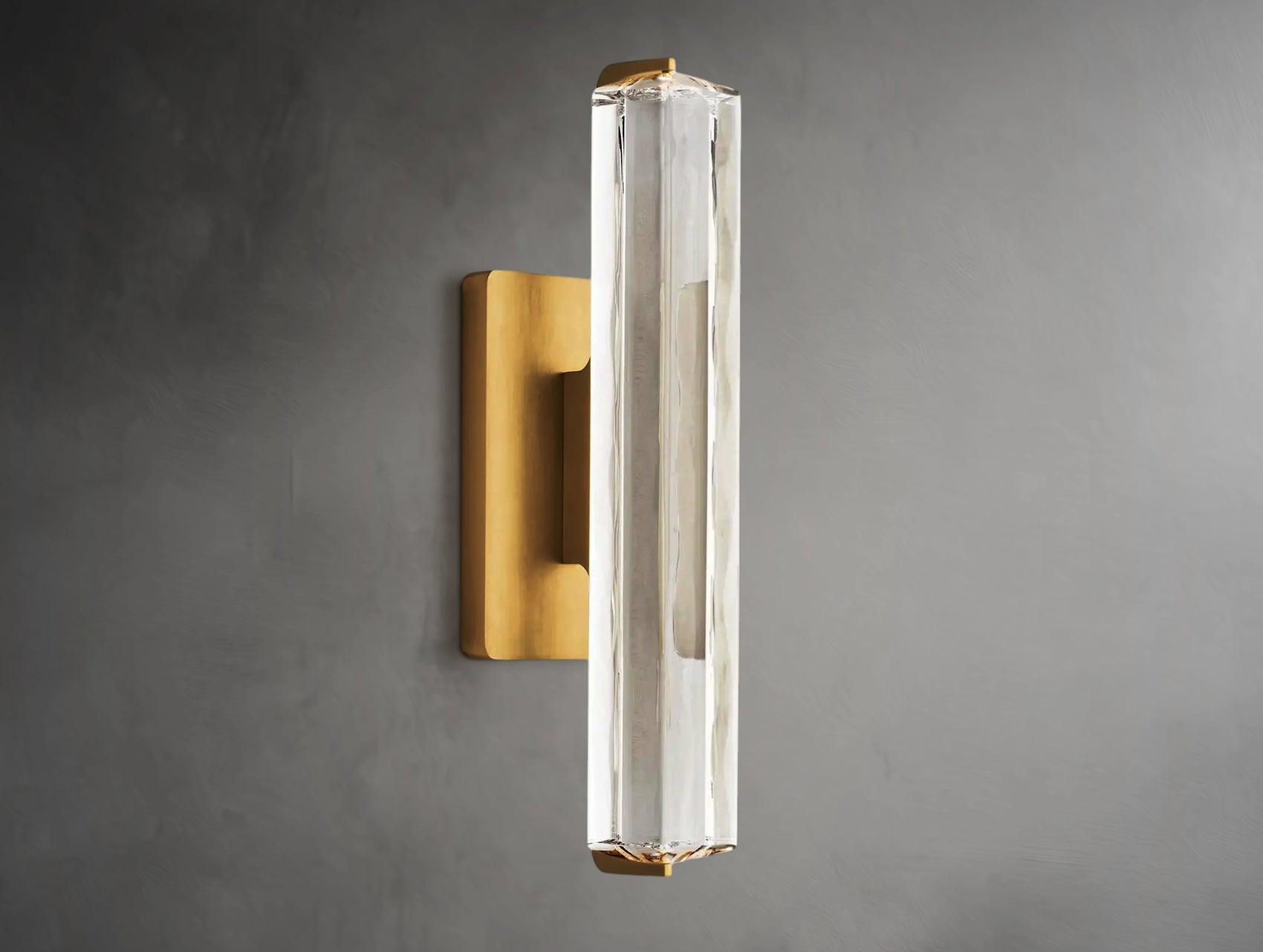 Vertical Crystal Sconce