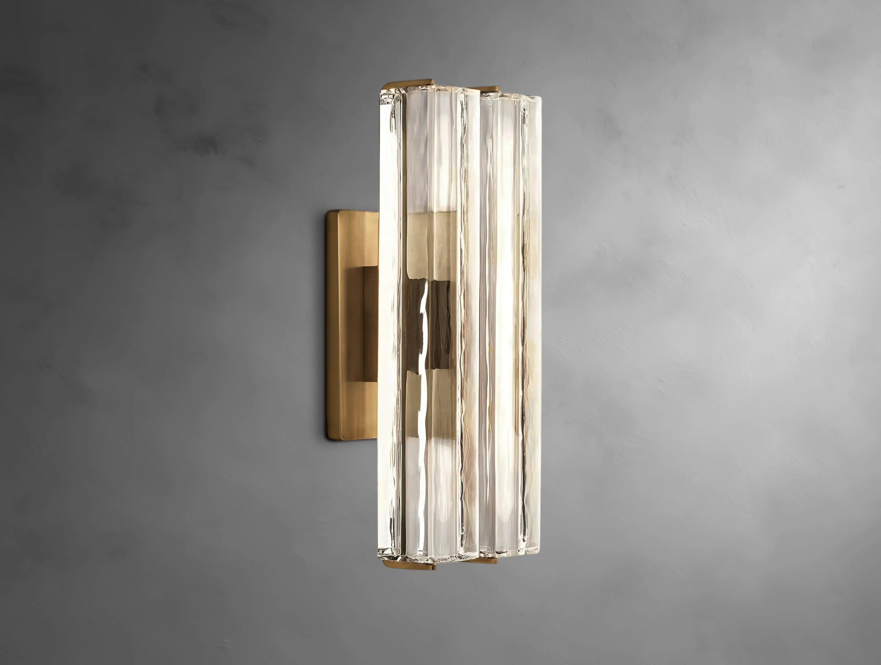 Vertical Crystal Double Sconce